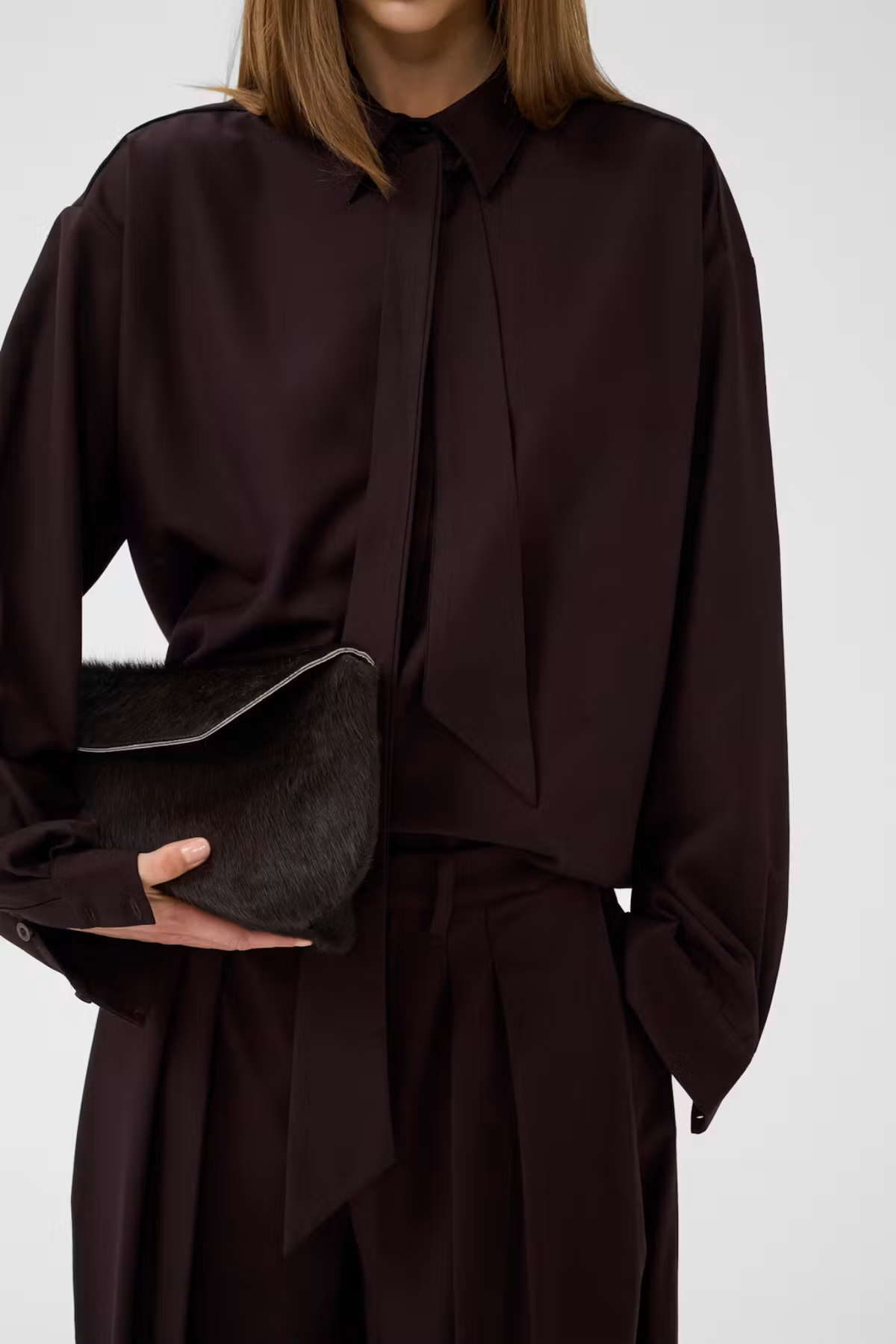 CHEMISE SCHANY - PRUNE PROFOND