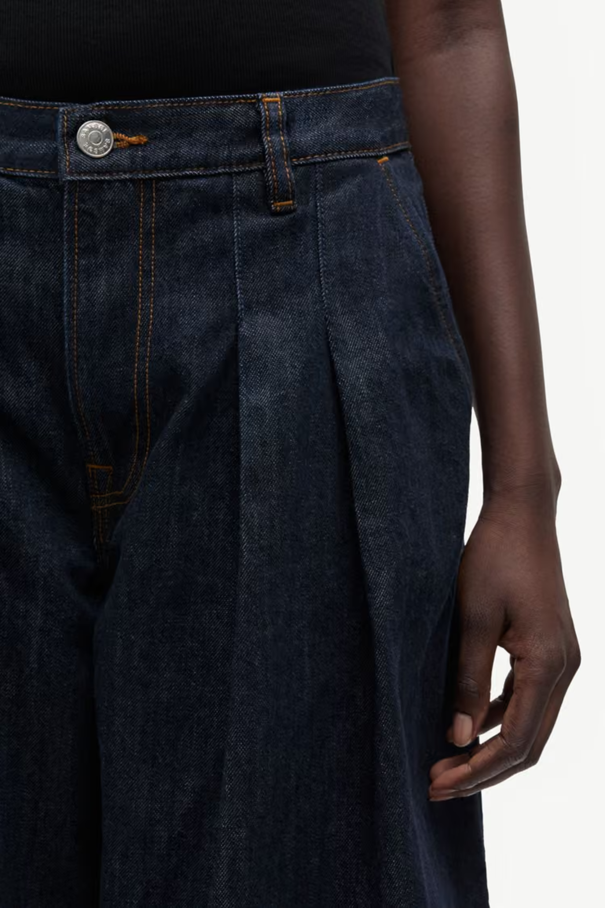 HARPER PLEAT JEANS - INK