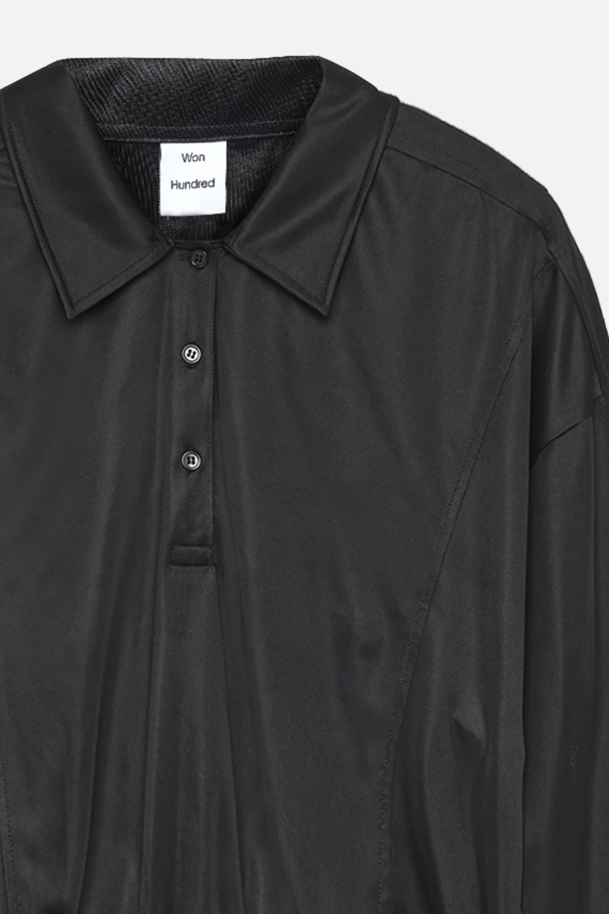 BRYN POLO SWEATER - BLACK