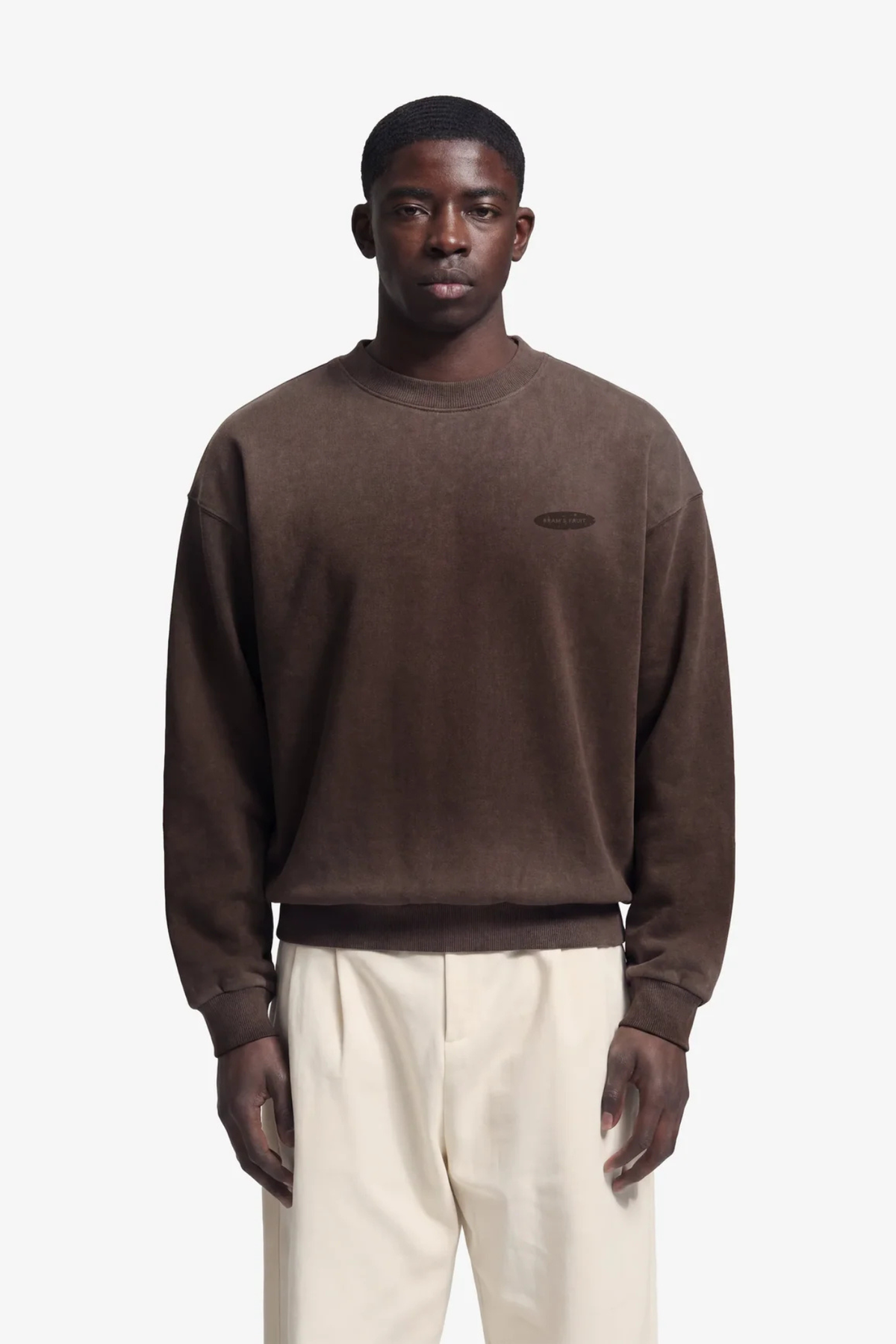 DISTRESSED "F*CK OFF I'M GARDENING" CREWNECK - BROWN