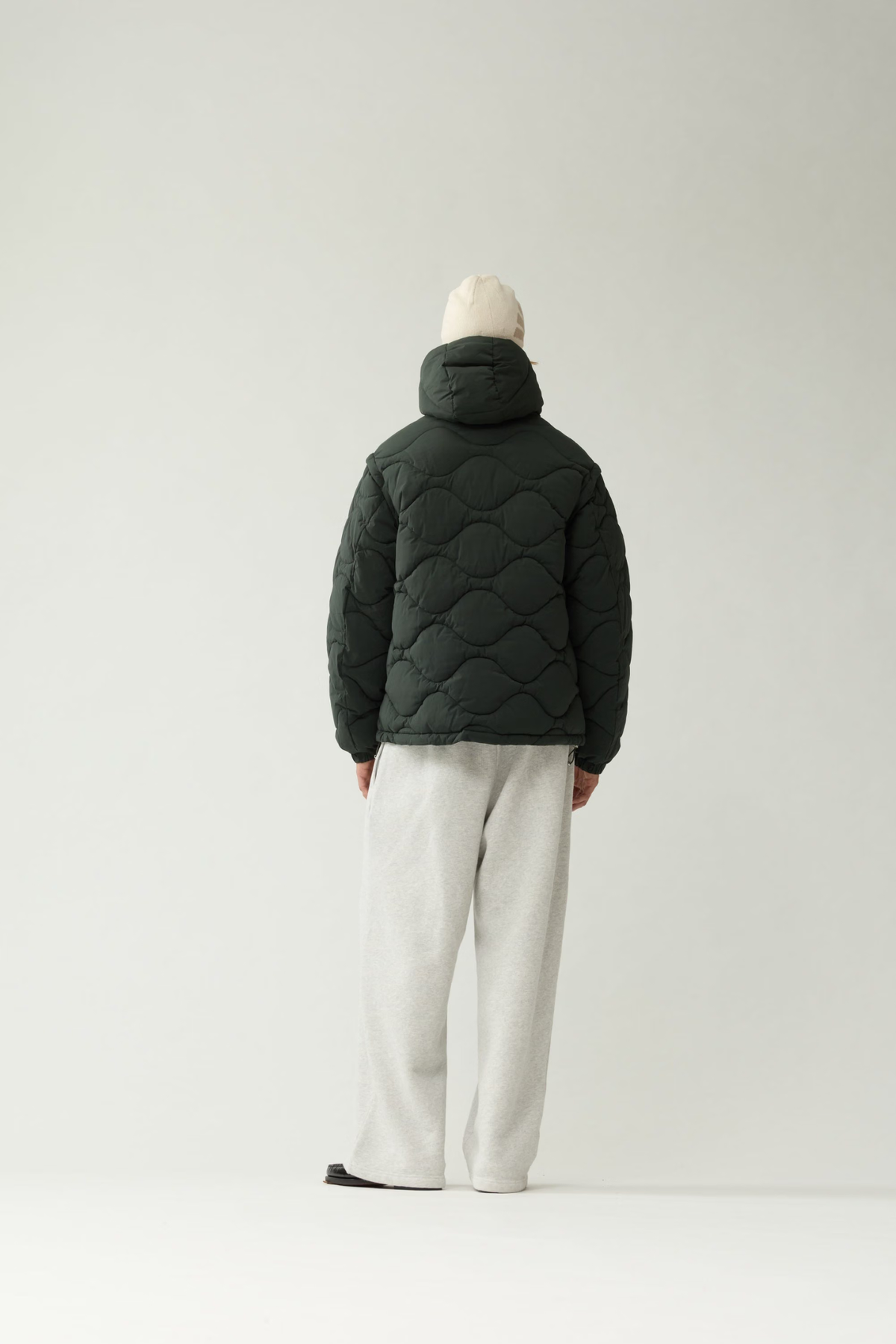 DETACHABLE JACKET - OLIVE