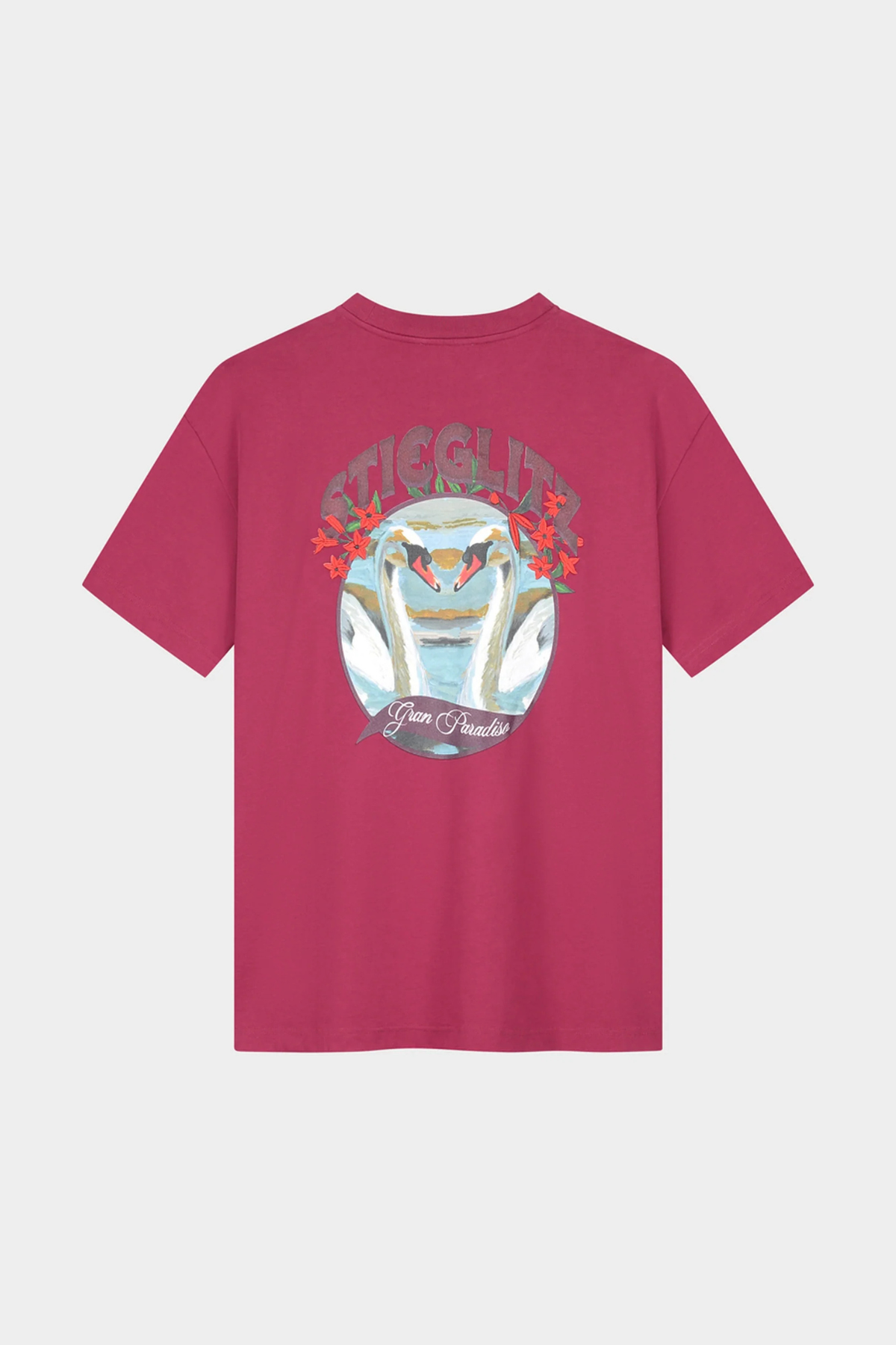 T-SHIRT OVERSIZED RENZO - ROUGE