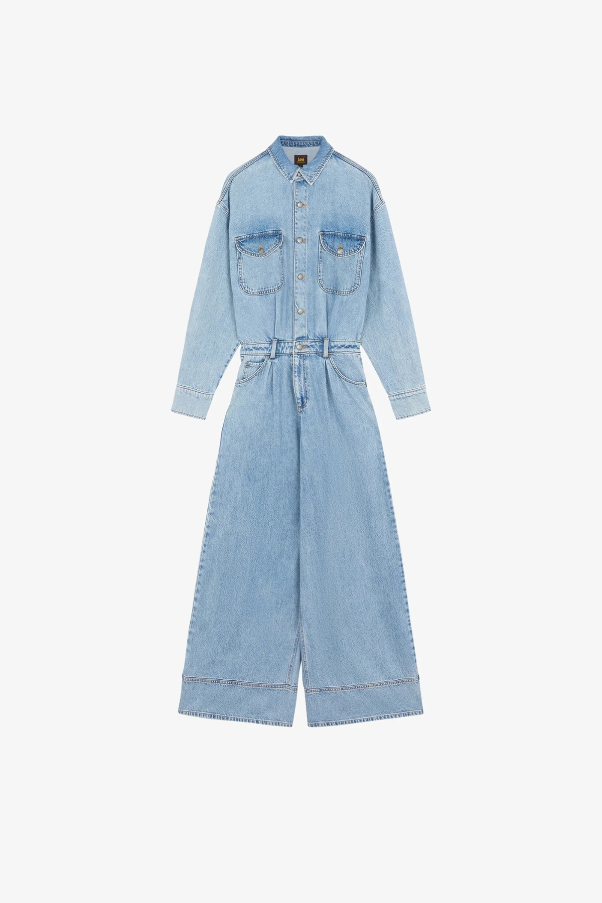 LS JUMPSUIT - DENIMBLAUW
