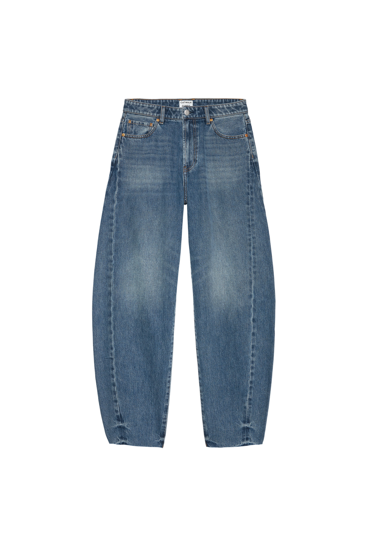 SUPER BARREL FIT JEANS - MIDDENBLAUW