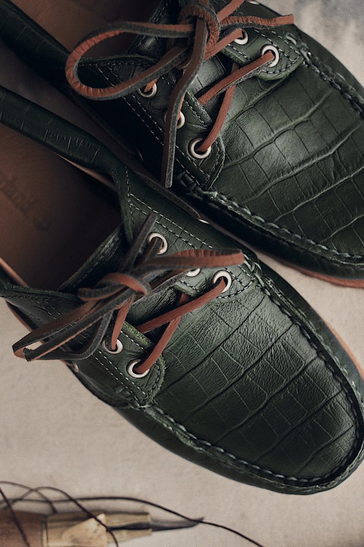 BOOTSCHOENEN VOOR DAMES - DONKERGROEN