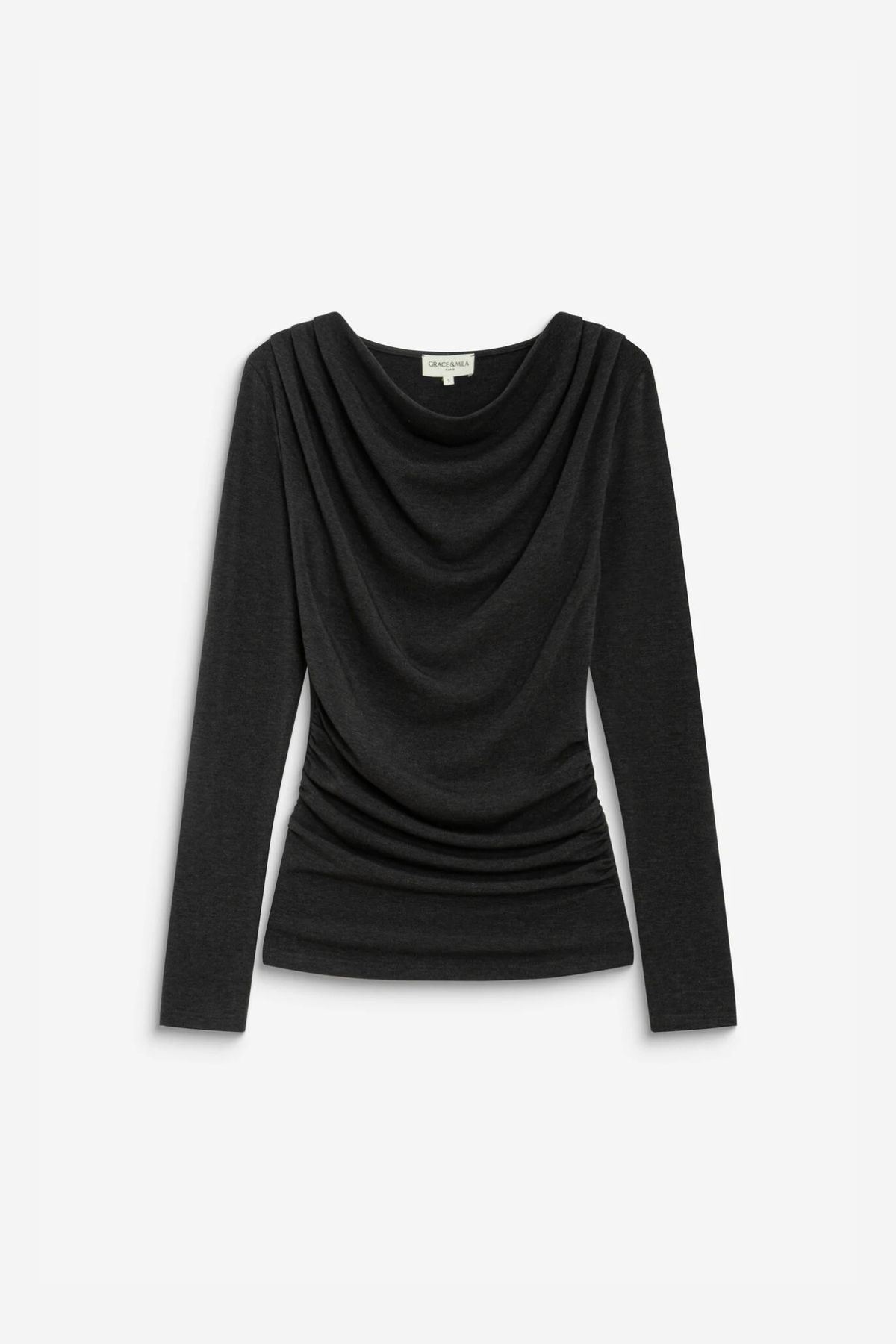 BISCOTTE TOP - ANTHRACITE