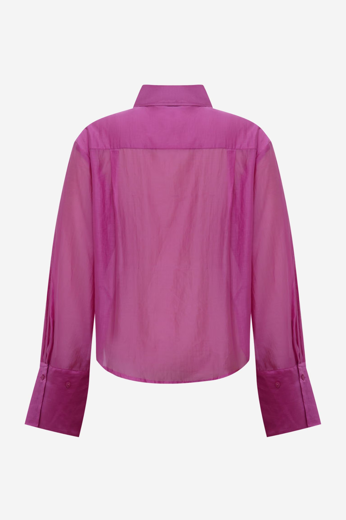 WEB LS KORT OVERHEMD - PINK CARNATION