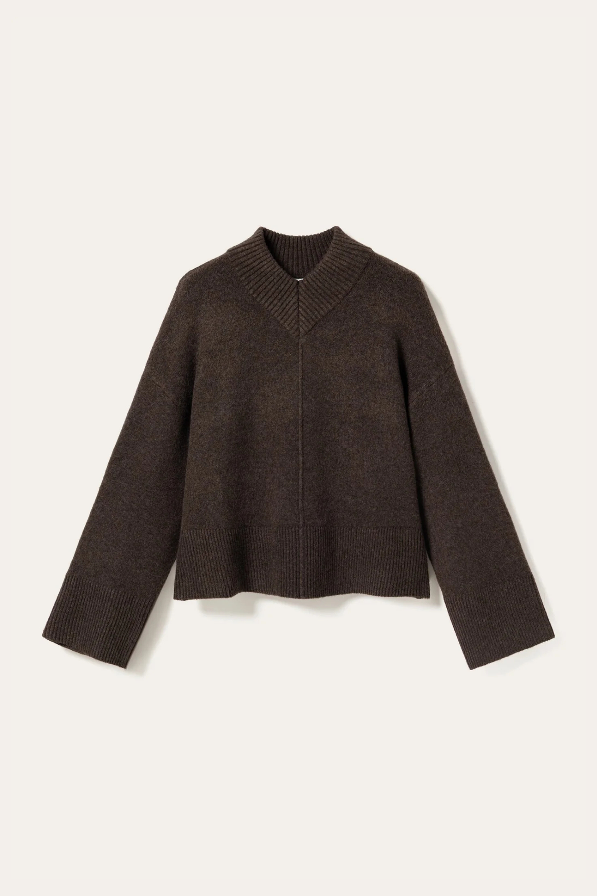 MAIDIE KNIT - CHOCOLATE MELANGE
