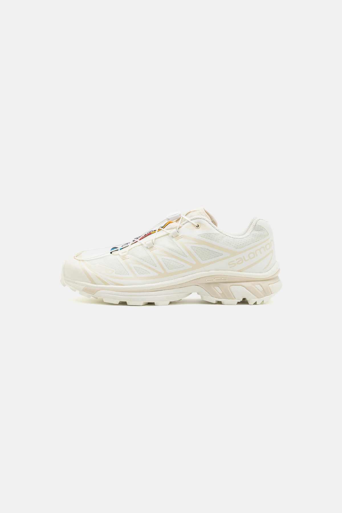 SALOMON XT-6 SNEAKERS MEN - VANILLA ICE/VANILLA ICE/ALMOND MILK. Side view