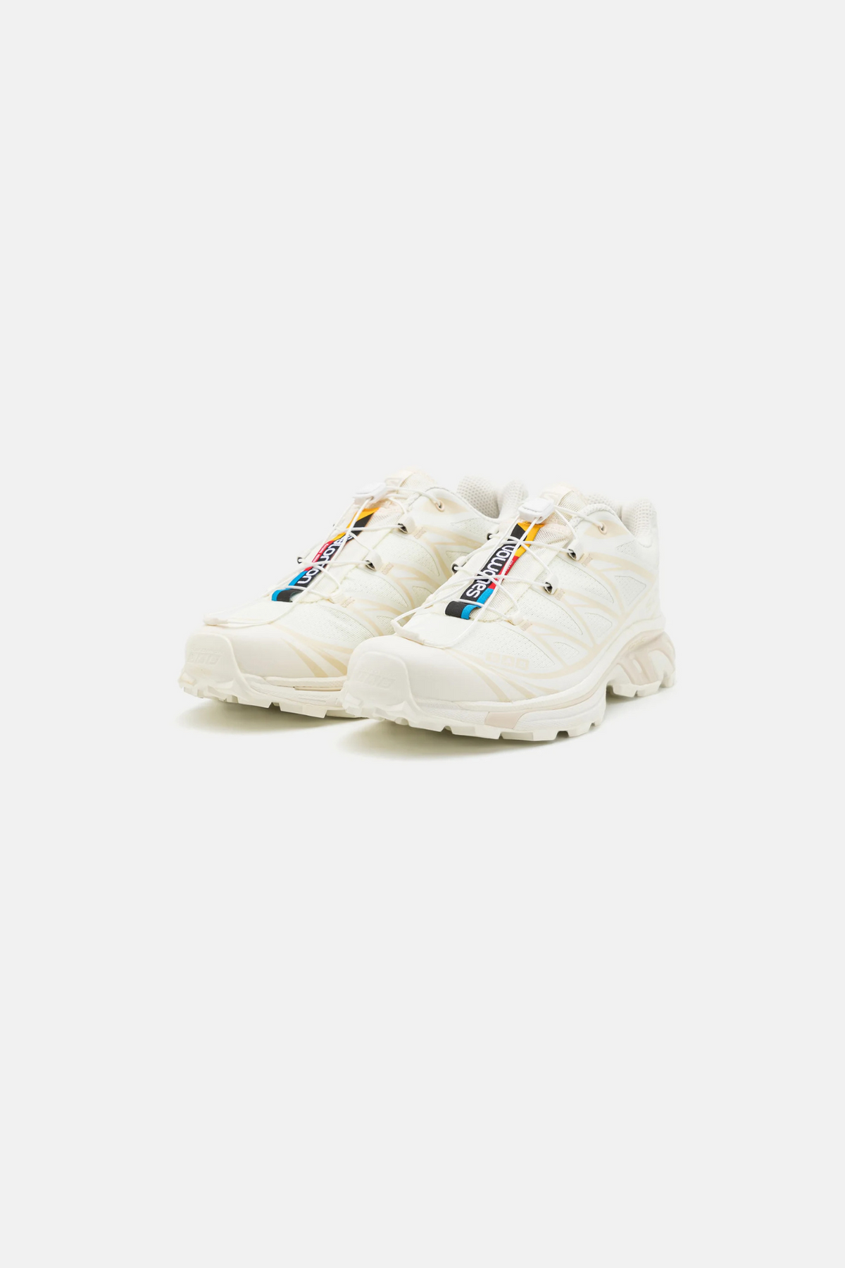 SALOMON XT-6 SNEAKERS MEN - VANILLA ICE/VANILLA ICE/ALMOND MILK. Front view