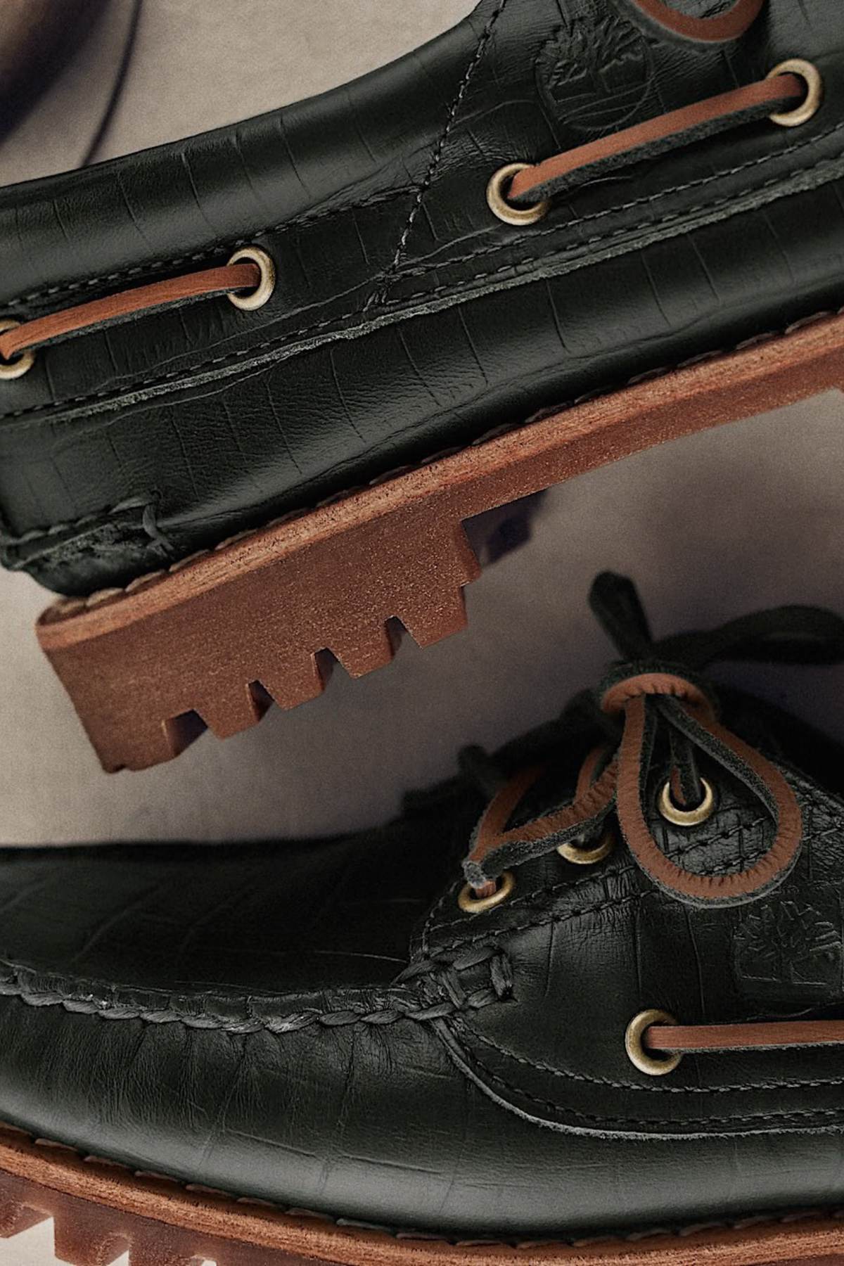 BOOTSCHOENEN VOOR DAMES - DONKERGROEN
