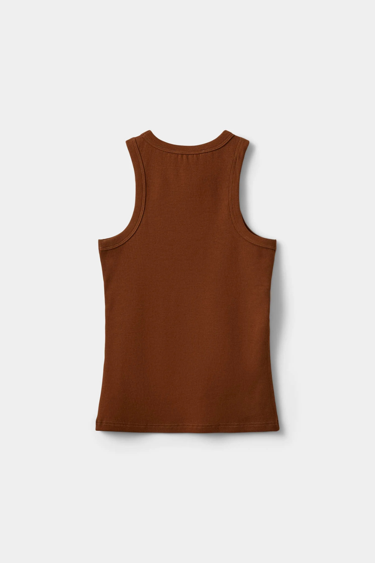 BECA RIB TANK TOP - MAPLE BROWN