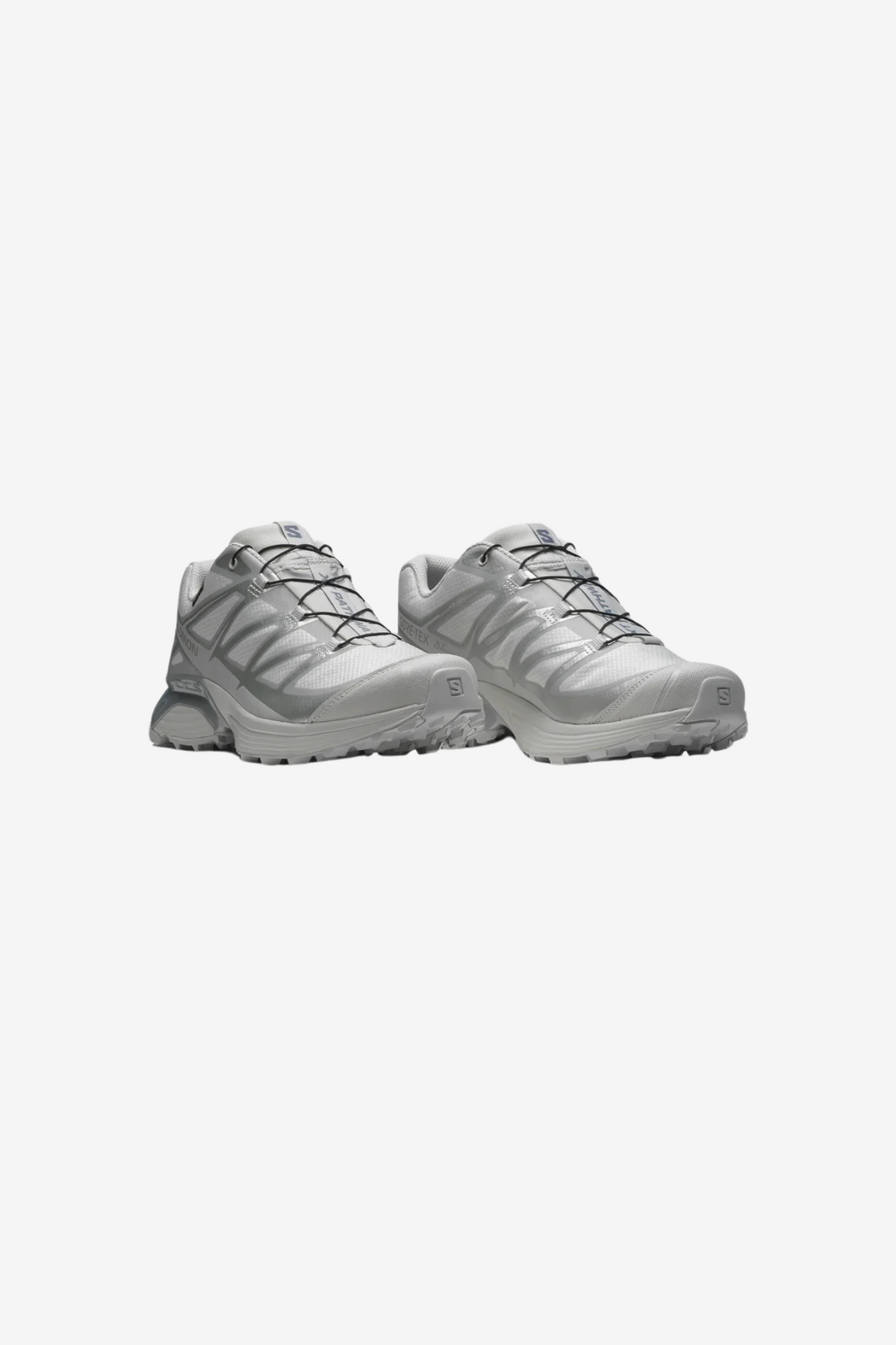 SALOMON XT-PATHWAY GTX SNEAKERS WOMEN - LUNAR ROCK/ALLOY/FTW SILVER. Side view