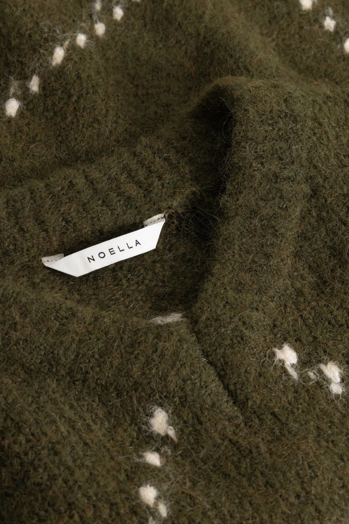 TRICOT LAI - VERT AVOCAT MÉLANGÉ