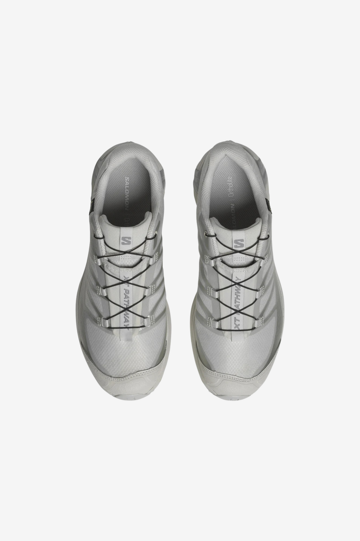 SALOMON XT-PATHWAY GTX SNEAKERS WOMEN - LUNAR ROCK/ALLOY/FTW SILVER. Front view
