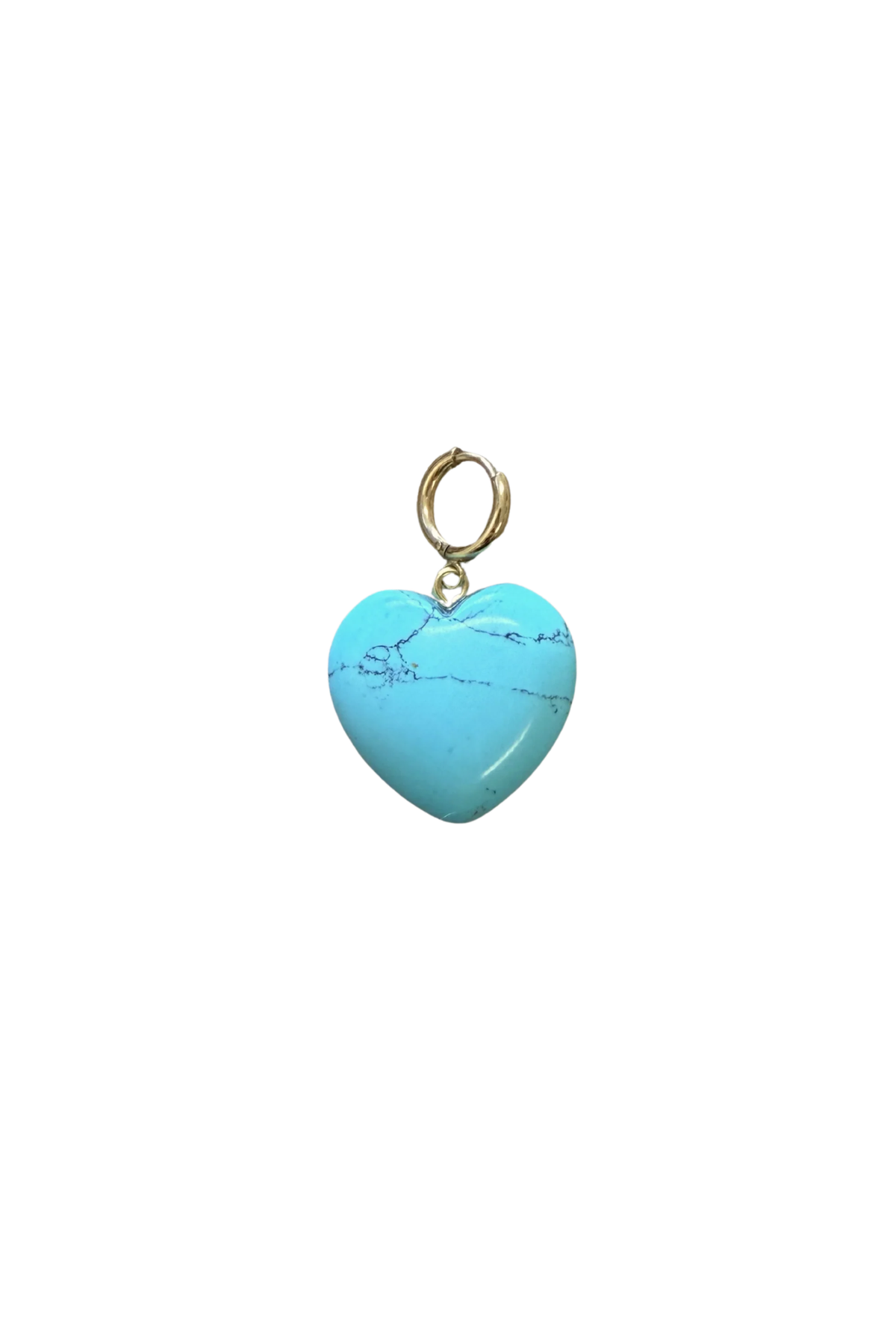 PENDENTIF CŒUR - TURQUOISE