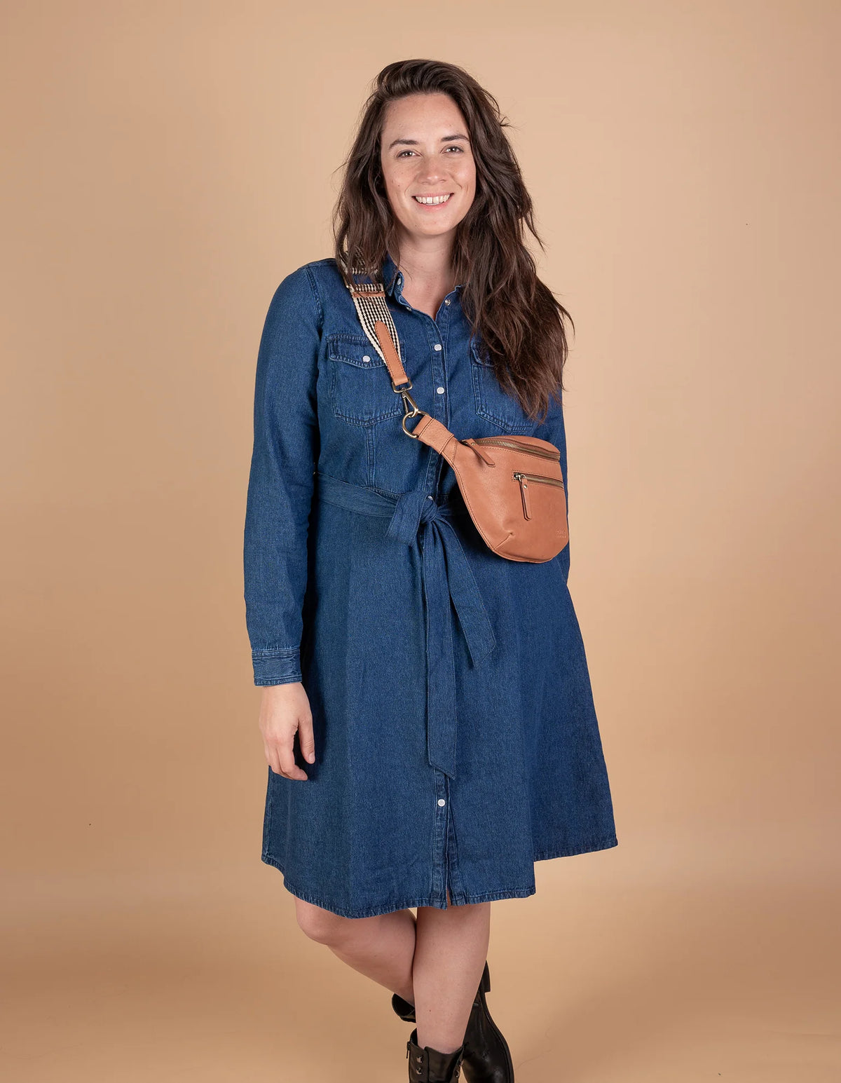 DREW BUM BAG - WILD OAK SOFT GRAIN LEATHER