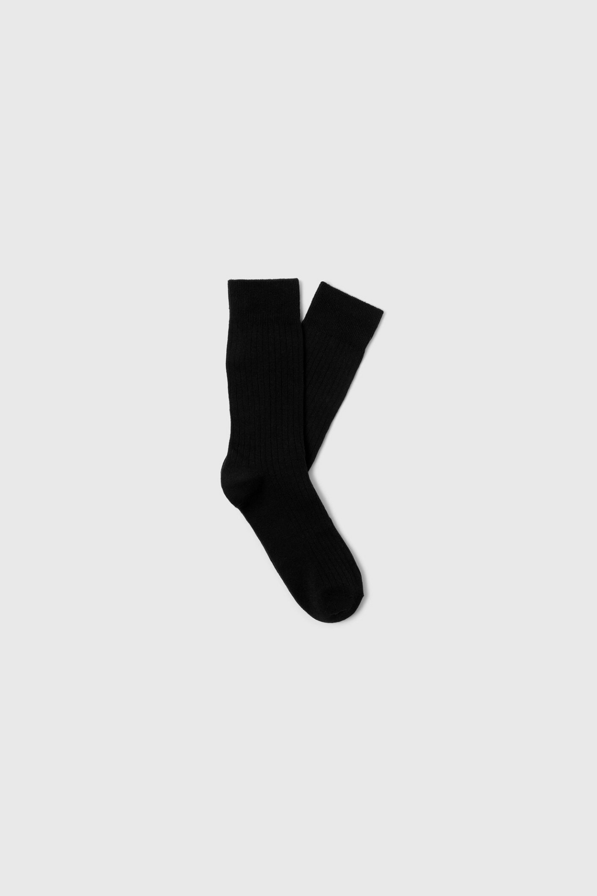Selected Homme kase socks in black.