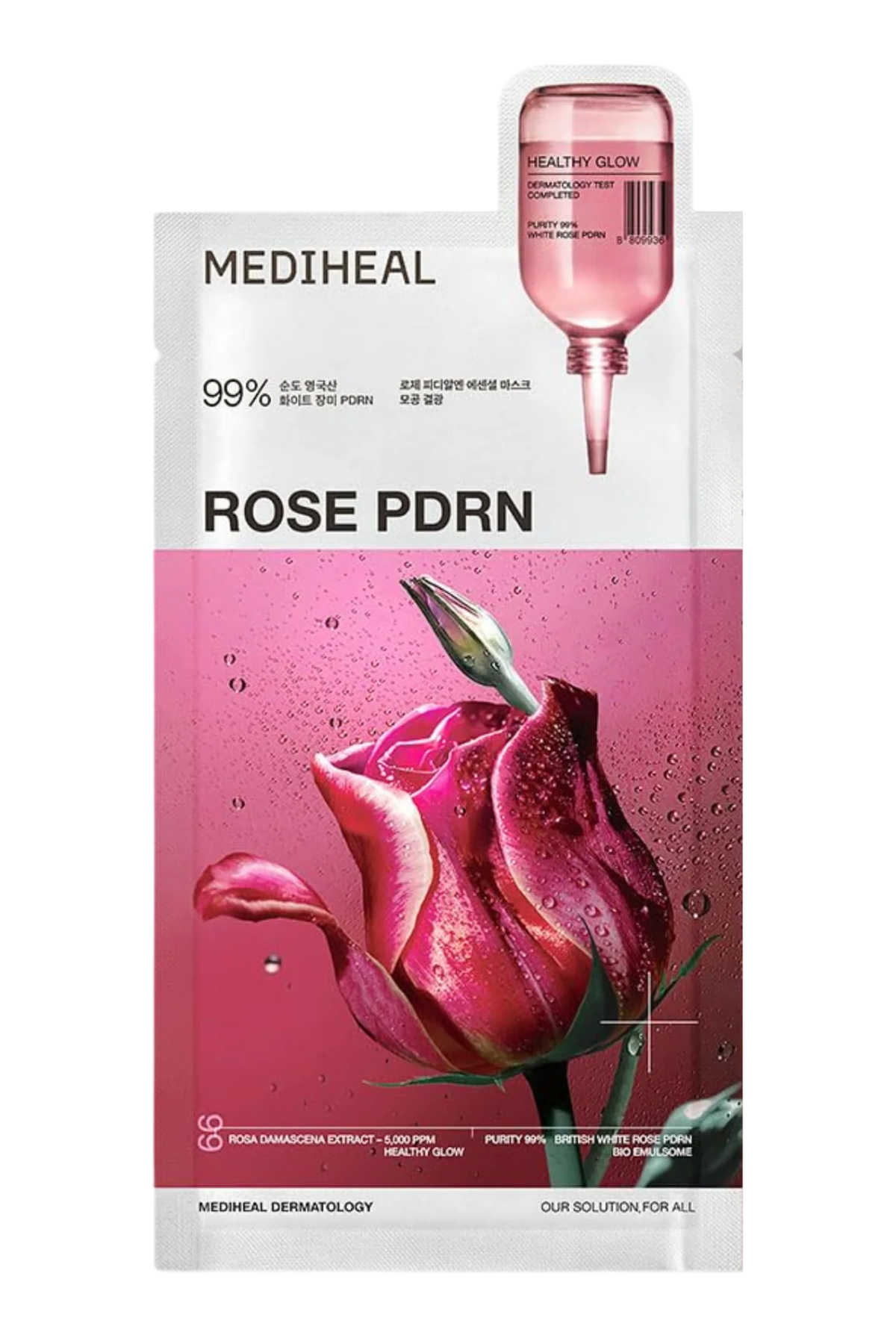 ROSE PDRN ESSENTIAL MASK HEALTHY GLOW 24ML ( 1 STUKS )