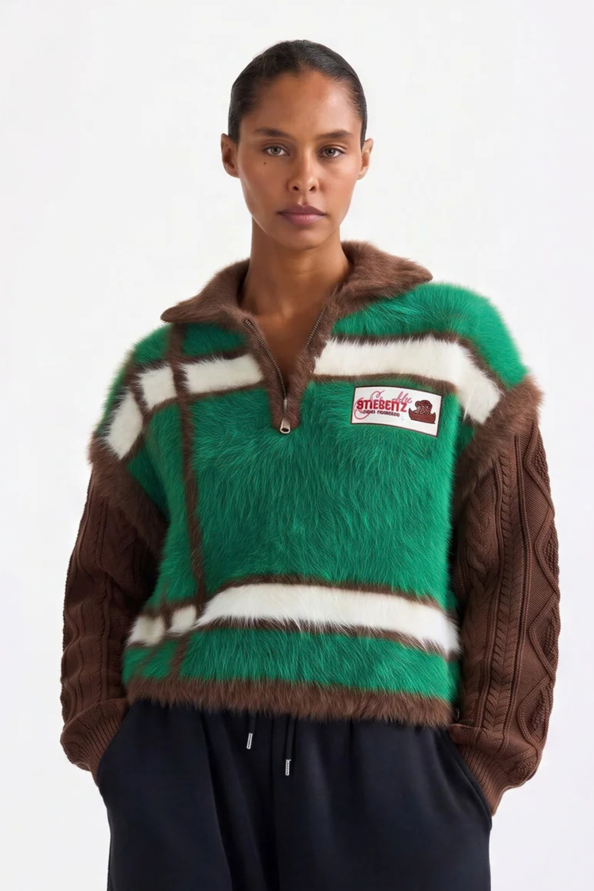 SANTO KNITTED SWEATER - GREEN
