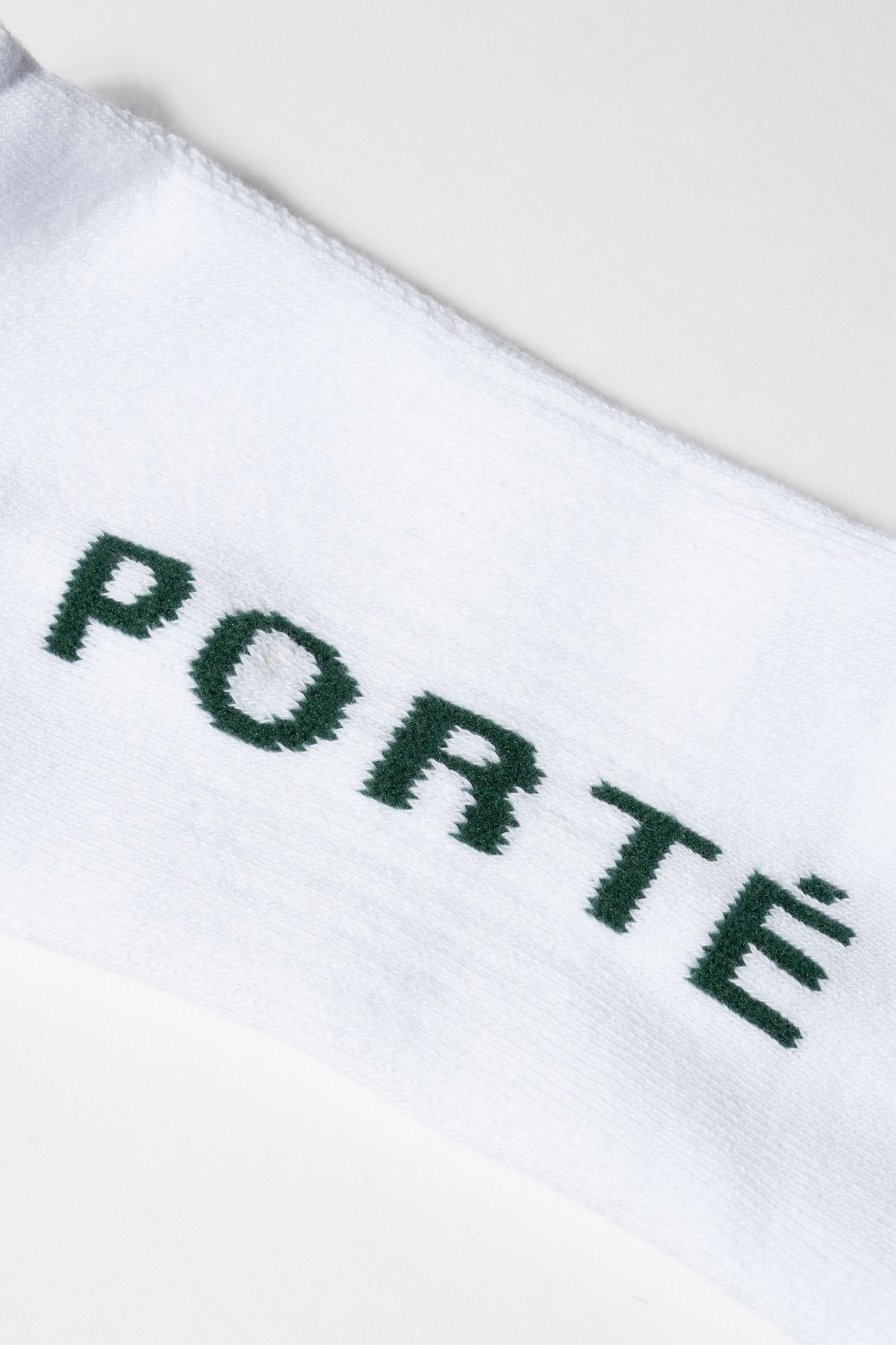 CHAUSSETTES À LOGO PORTÉ - BLANC/VERT