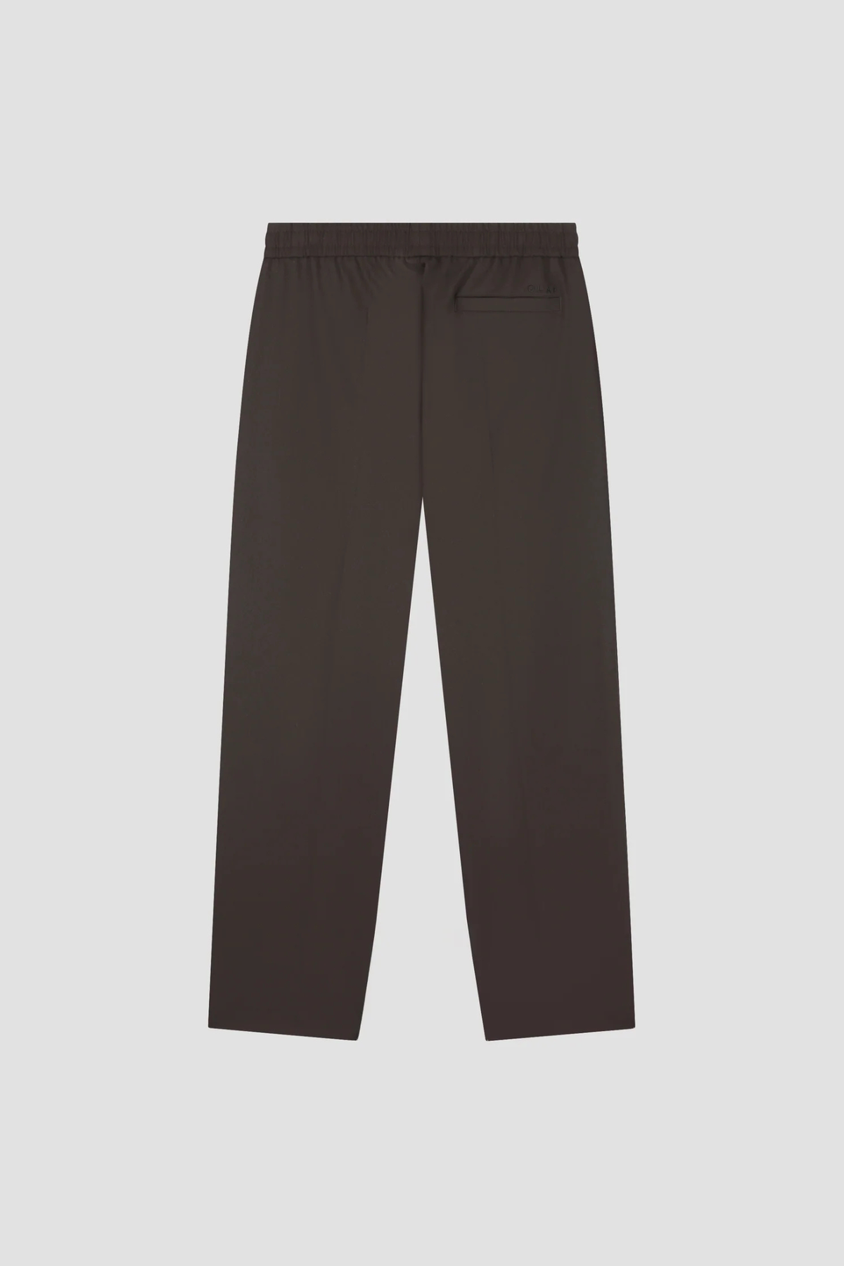 SLANKE BROEK MET ELASTIEK - CHOCOLADEPRUIM