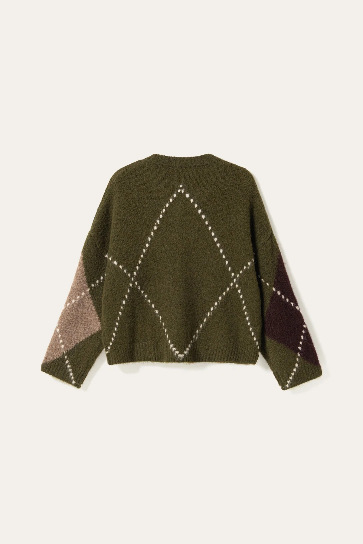 TRICOT LAI - VERT AVOCAT MÉLANGÉ