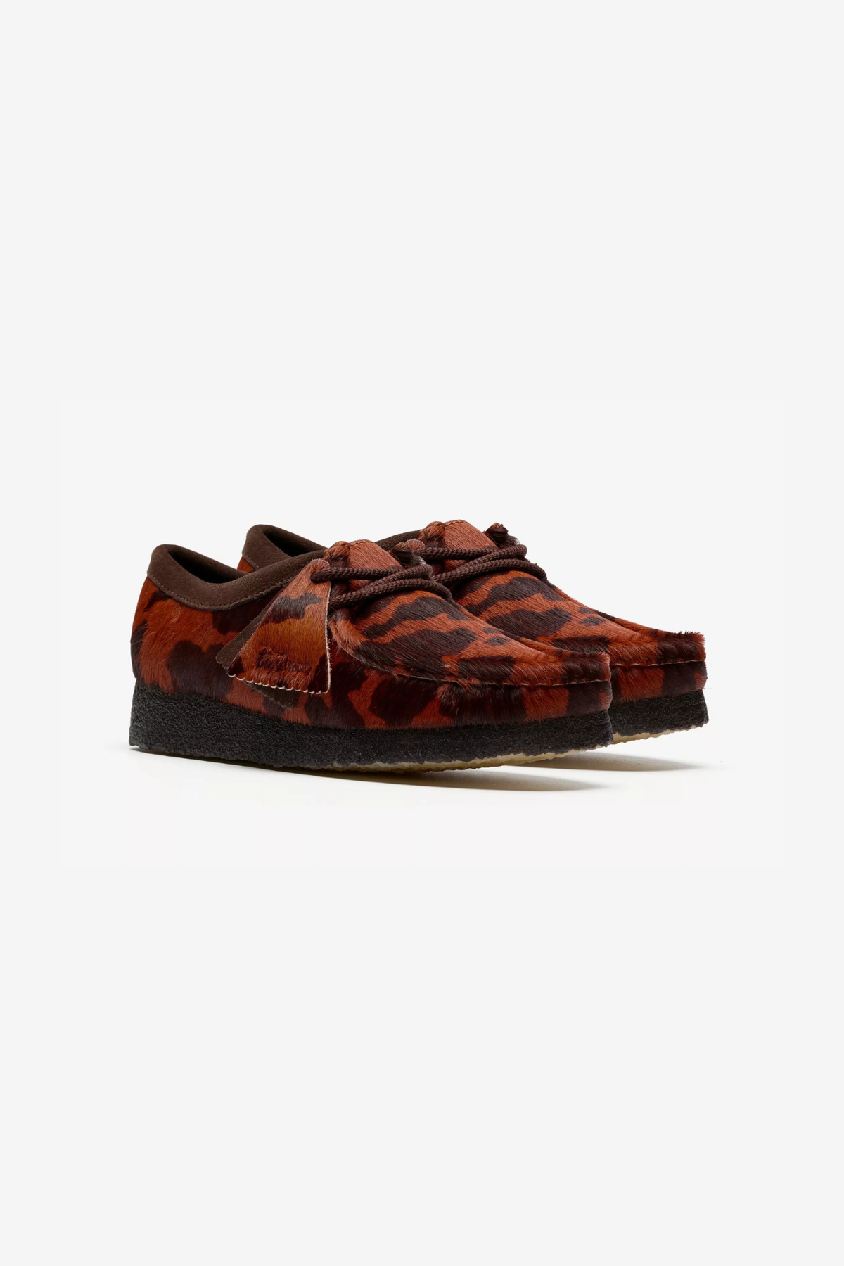 CHAUSSURES POUR FEMME WALLABEE - IMPRIMÉ VACHE MARRON