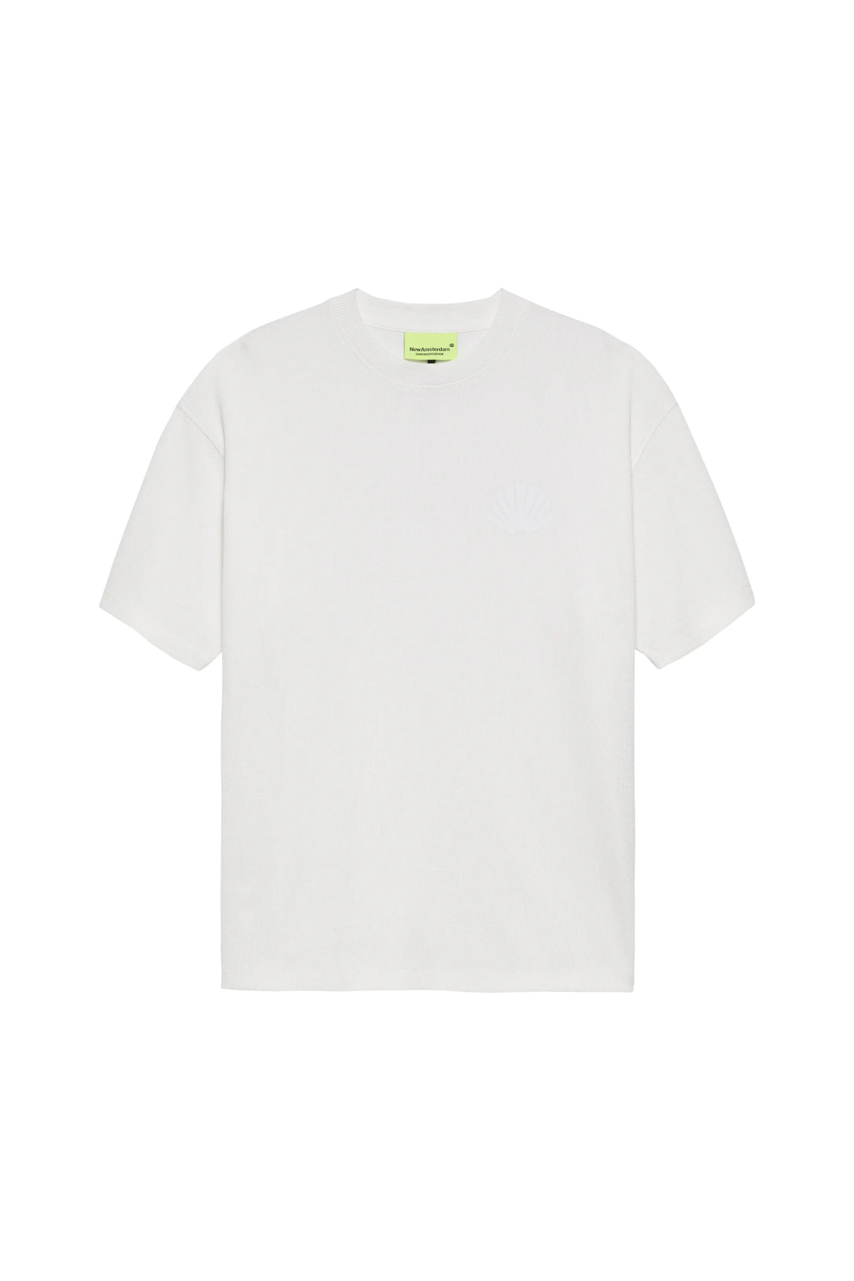 LOGO TEE WAFFLE T-SHIRT - WHITE