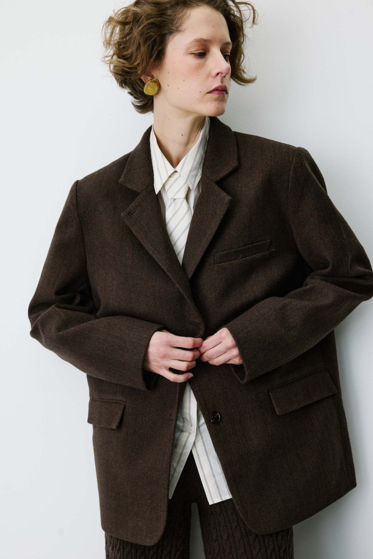 BEHATI JACKET - CHOCOLADE