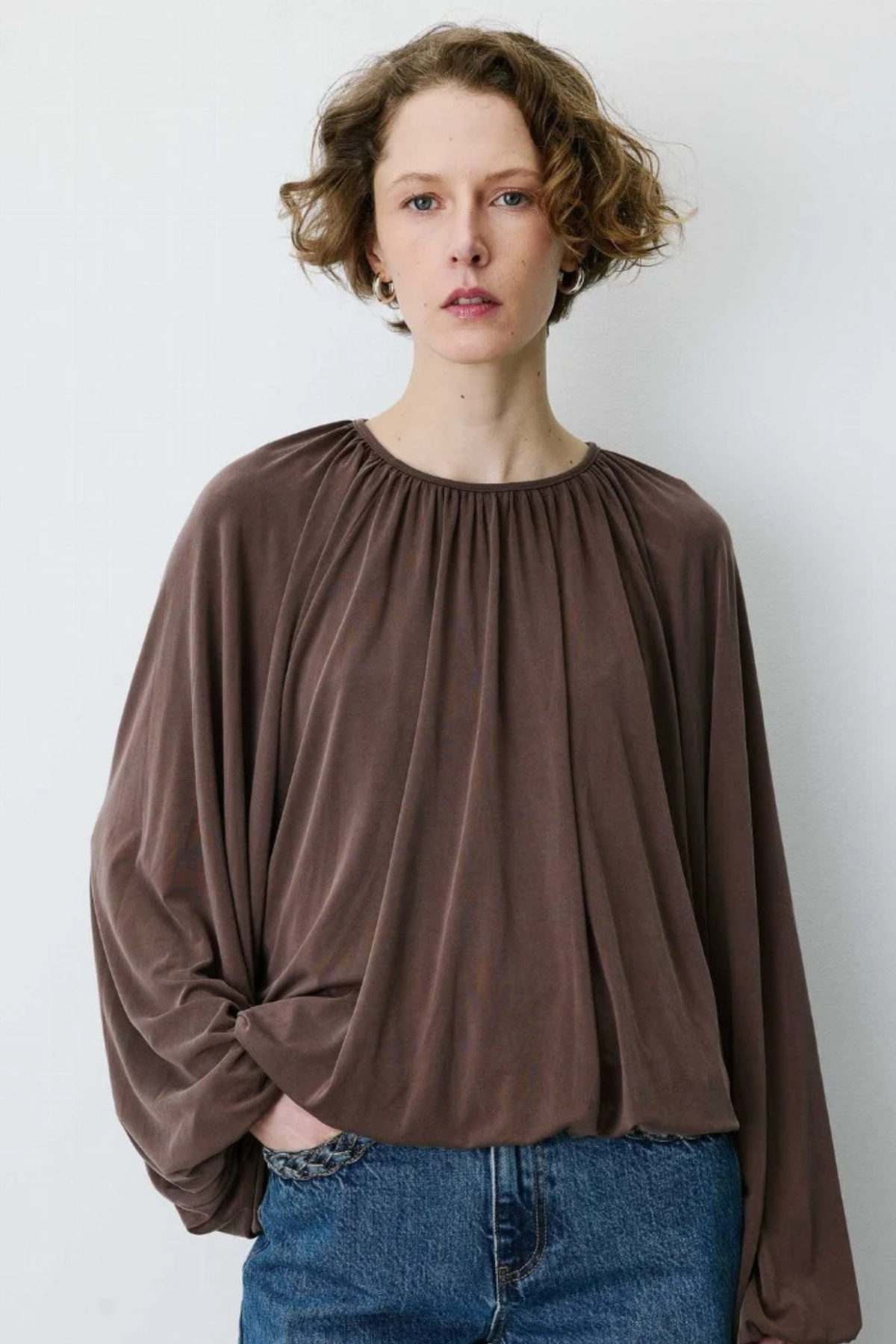 BARBARA BLOUSE - CHOCOLAT
