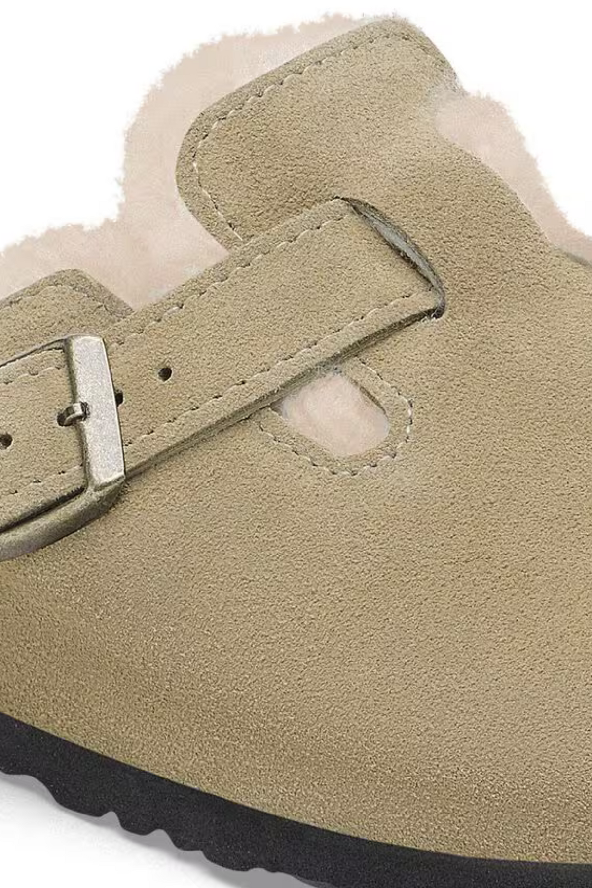 BOSTON VL/SHEARLING WOMEN SANDALS - TAUPE