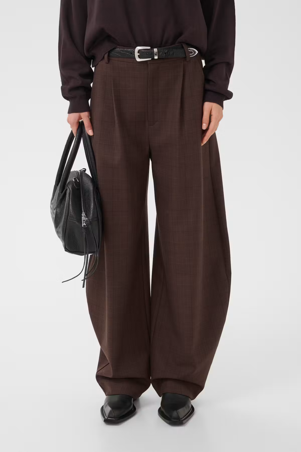 LAVANA HW PANTS - BROWN CHECK