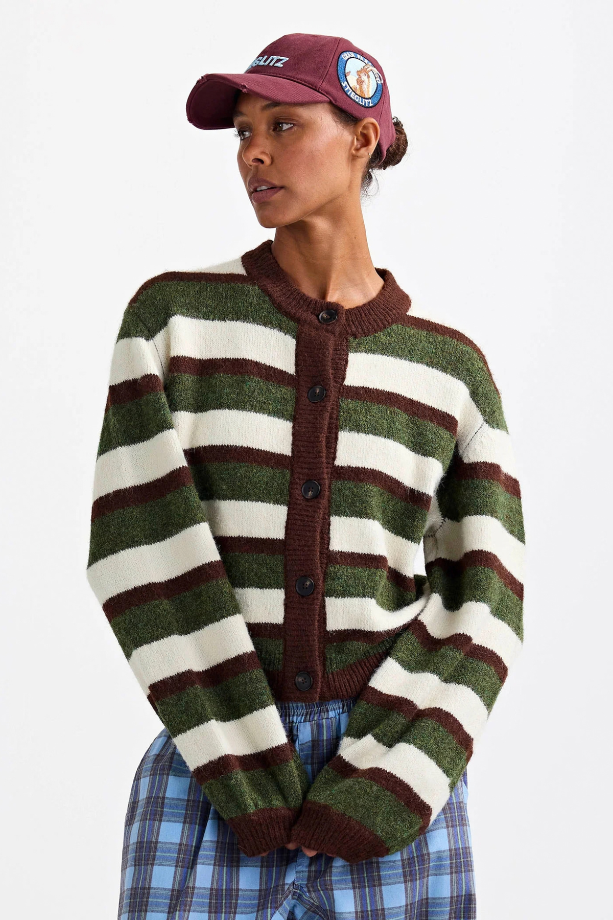 MOYA CARDIGAN  - BROWN