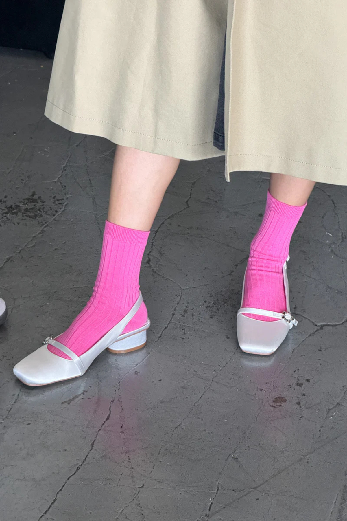 HER SOCKS MC COTTON - BRIGHT PINK
