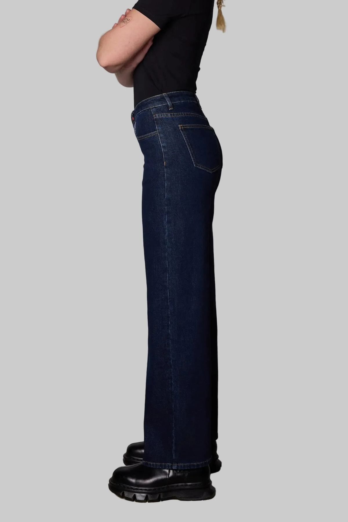 JEANS LARGE - BLEU SOIRÉE