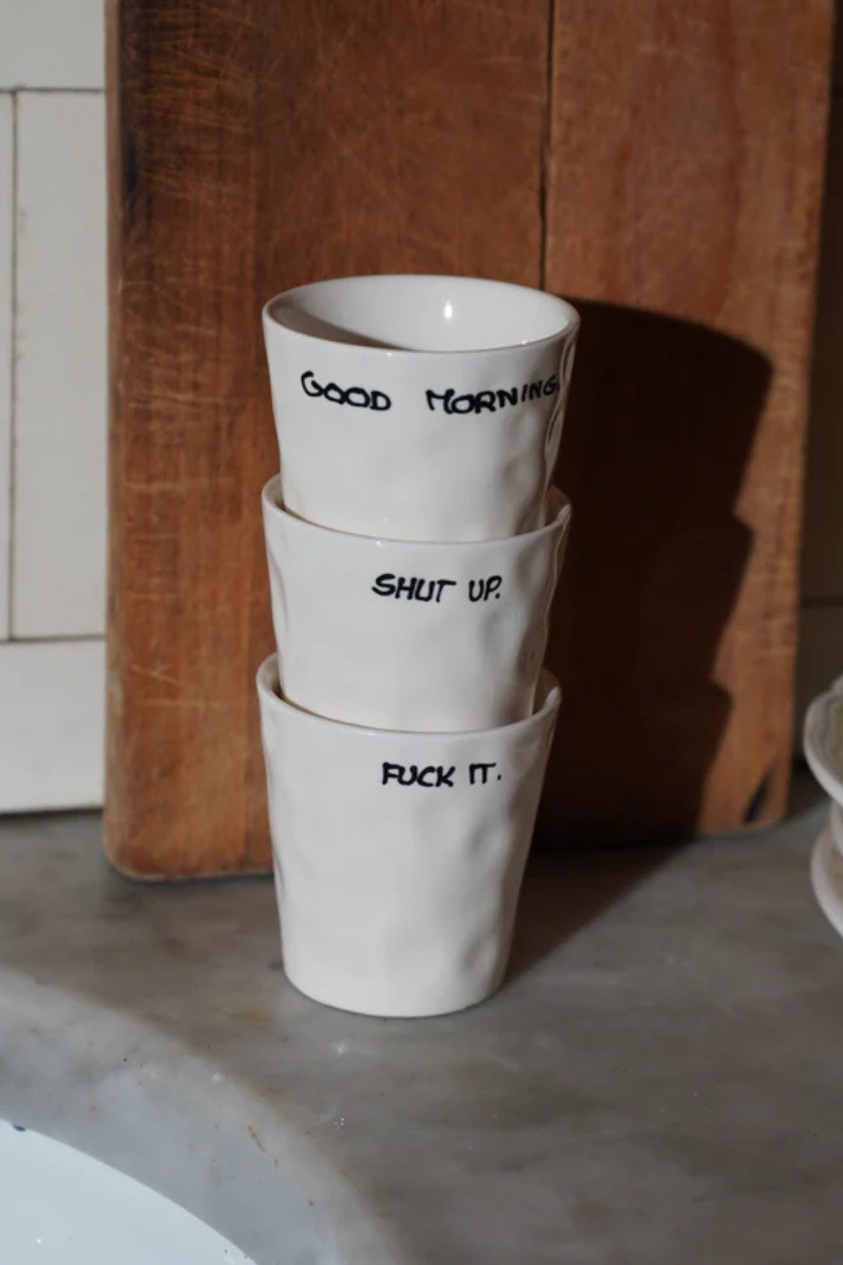 SHUT UP COFFEE CUP
