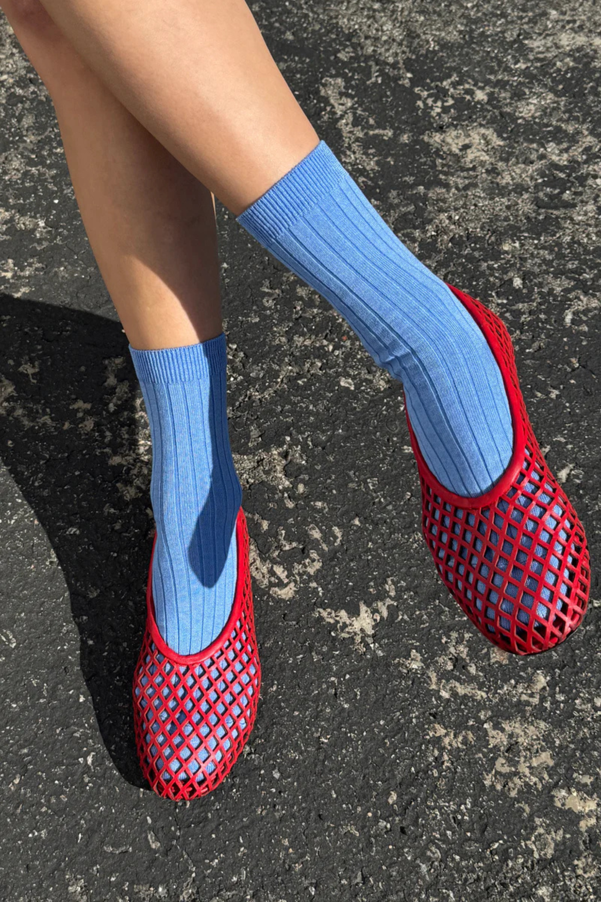 HER SOCKS MC COTTON - PERIWINKLE