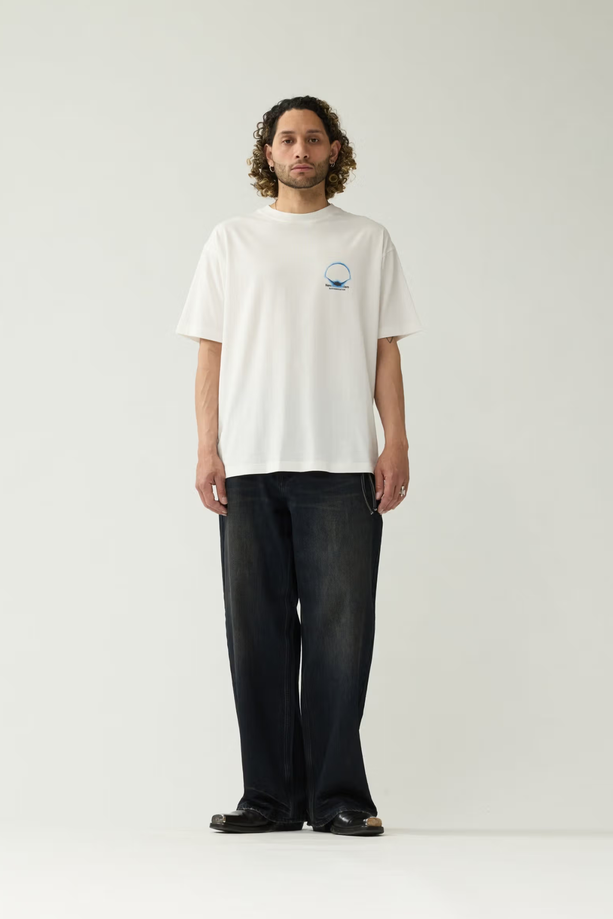 T-SHIRT ECLIPSE - BLANC