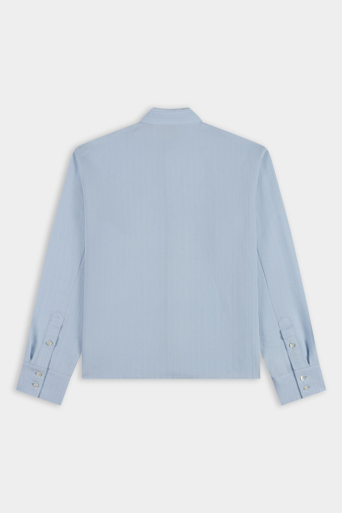 TEXTURED STRIPE LS SHIRT - LIGHT BLUE