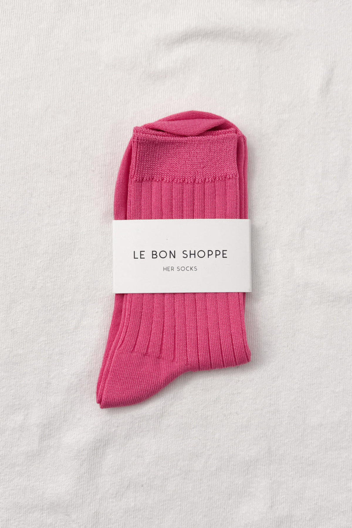CHAUSSETTES FEMME MC COTTON - ROSE VIF