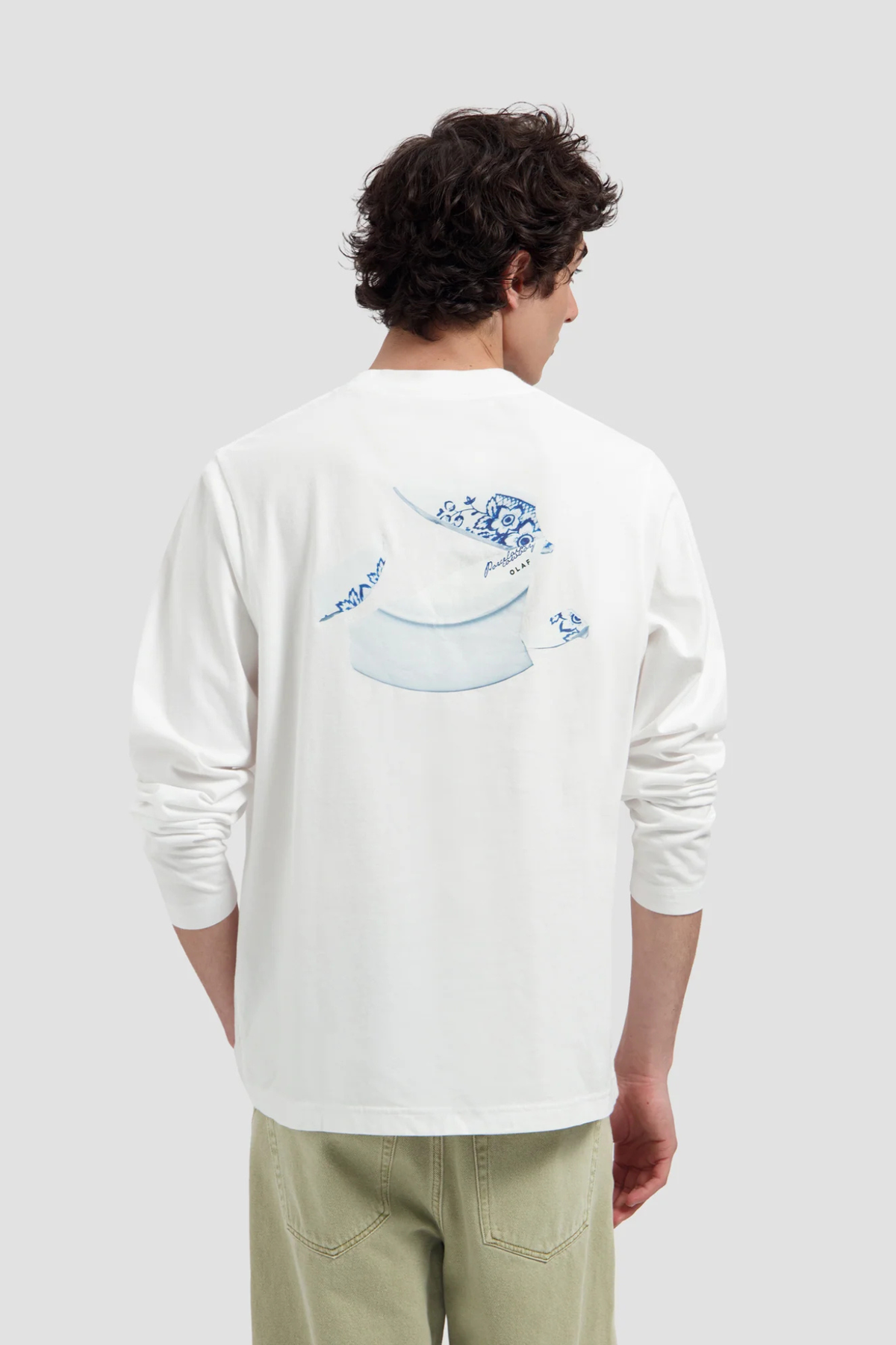 BROKEN PLATE LS T-SHIRT - OPTICAL WHITE