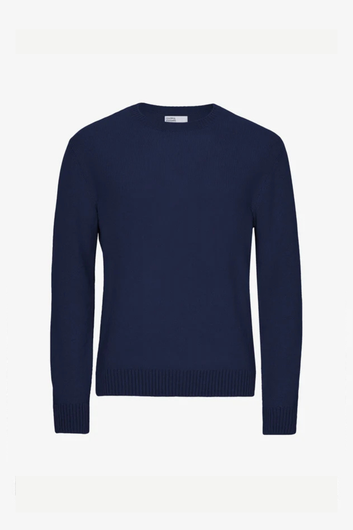 CLASSIC MERINO WOOL CREW - MARINE BLUE