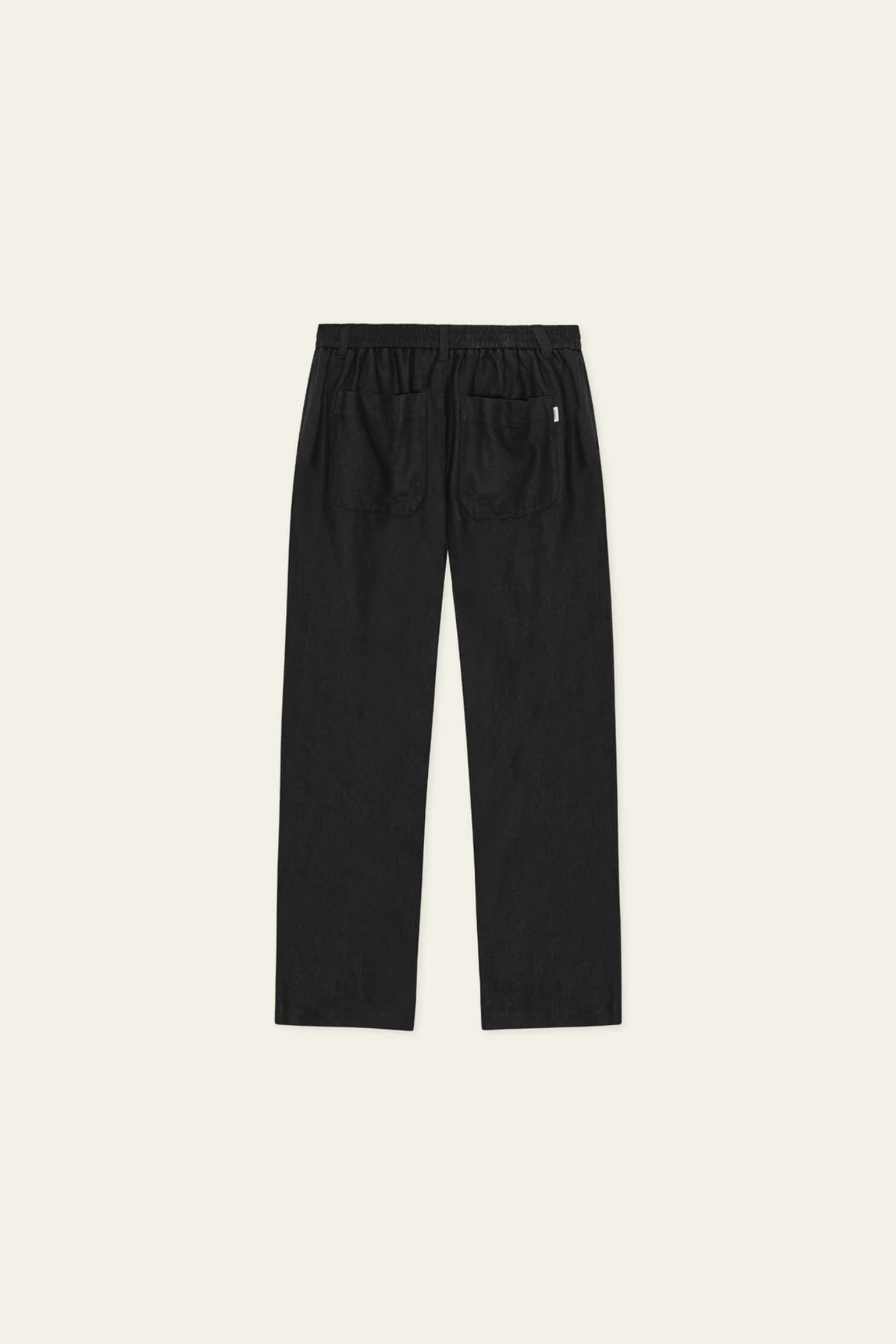 LINEN COMFORT SUIT PANTS - TAP SHOE BLACK