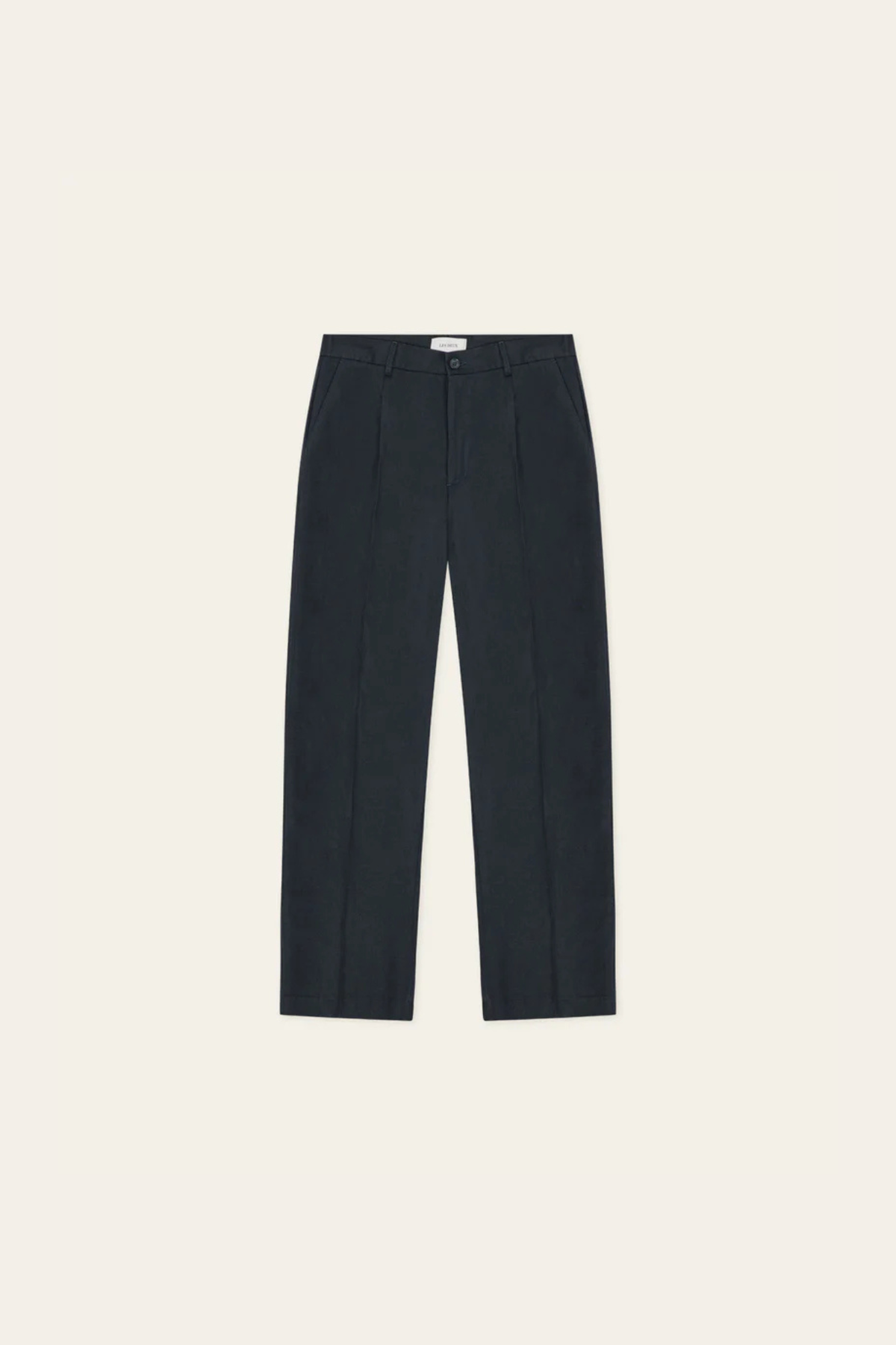 PLEATED TWILL SUIT PANTS - DARK BLUE NIGHT