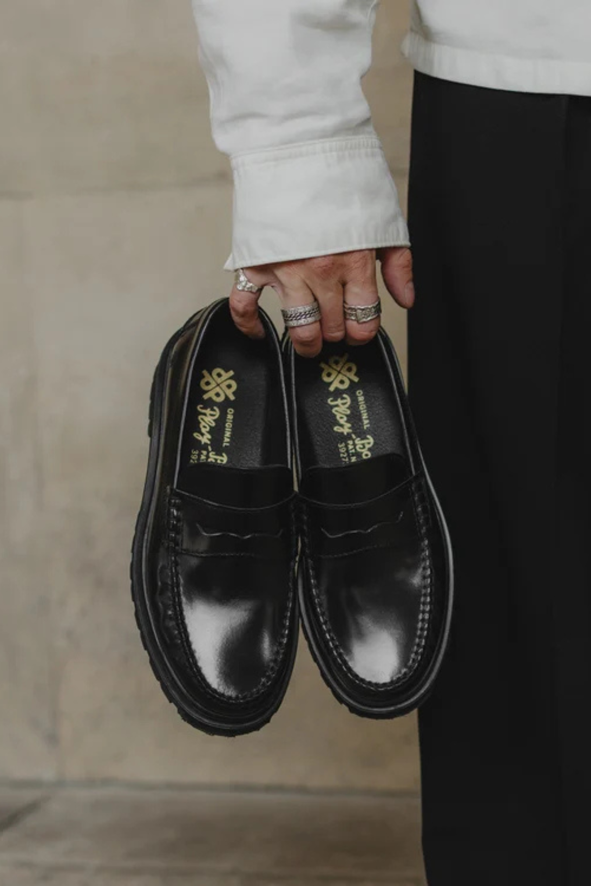 CHAUSSURES HOMME AUSTIN - POLIDO NOIR