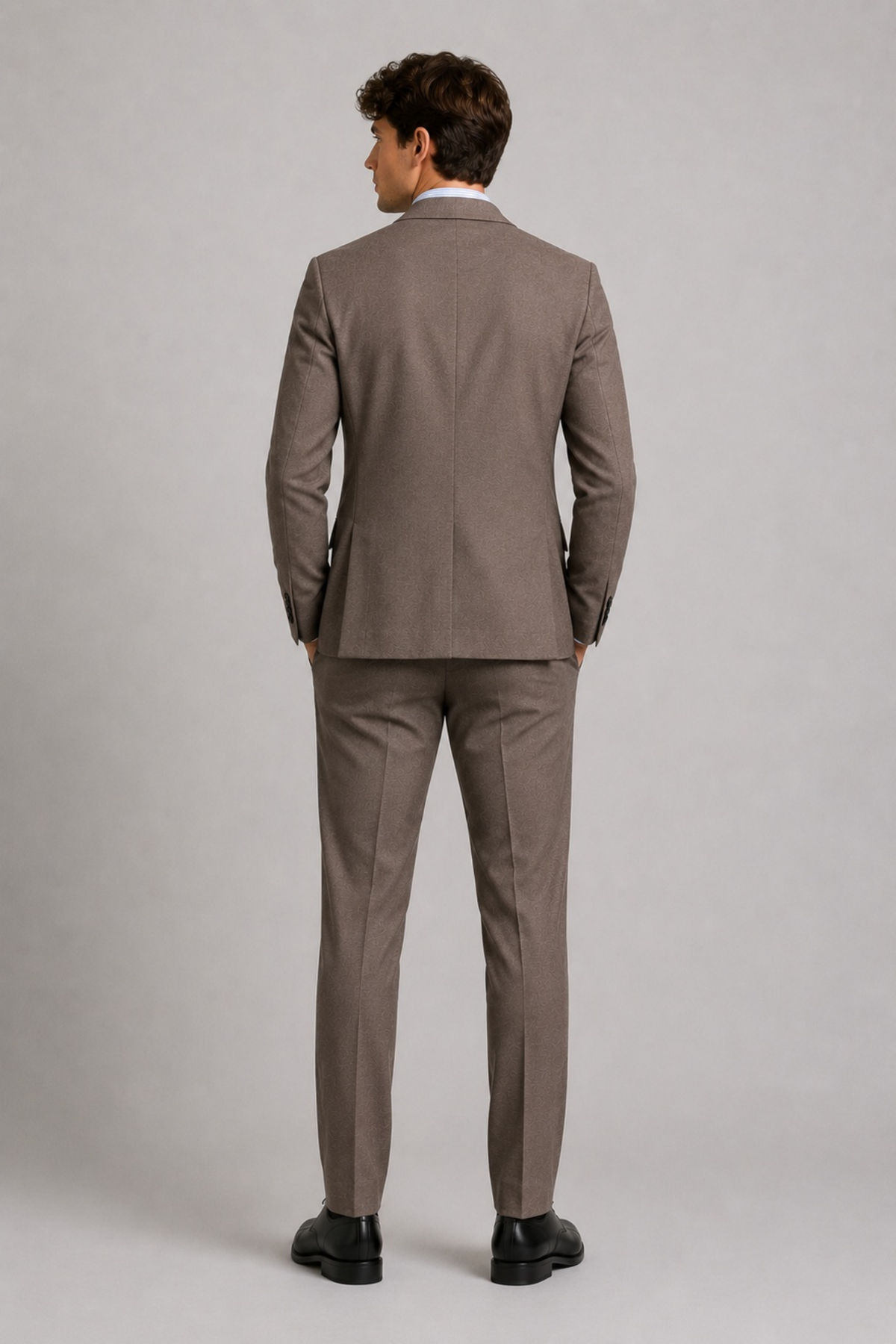 BLAZER EN JERSEY BRENDON - KAKI FONCÉ