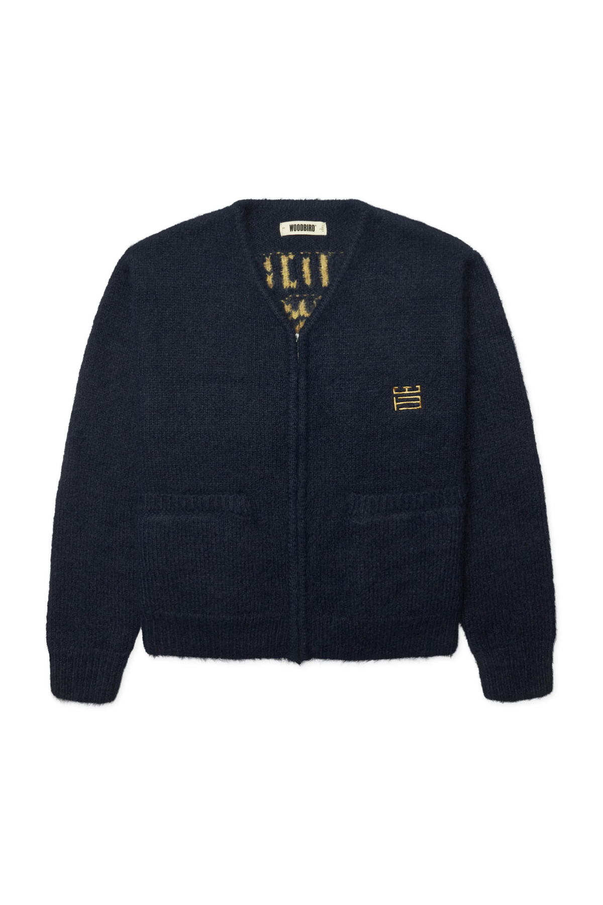 CARDIGAN ZIP TIGER KOON - MARINE