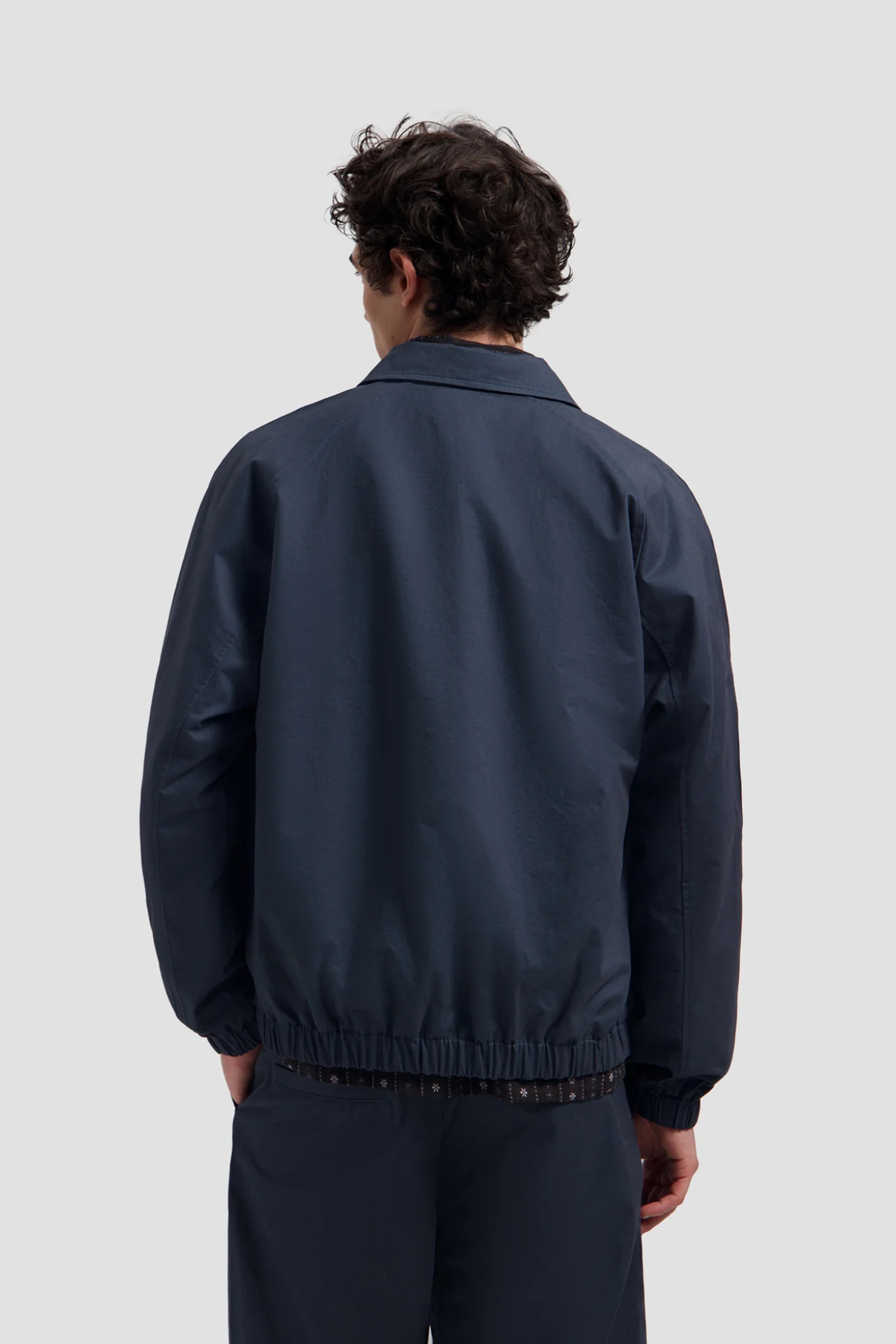 WASHED COACH JACKET - NAVY