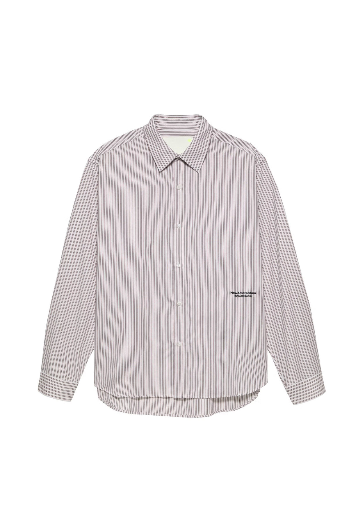 BEACH SHIRT - WHITE/RED STRIPE